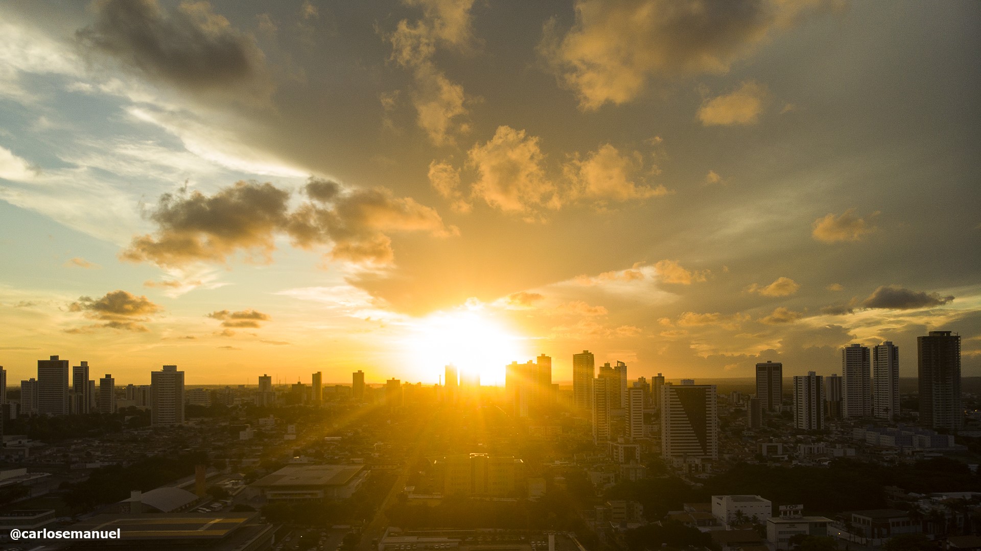Sunset over João Pessoa, Brazil HD Wallpaper