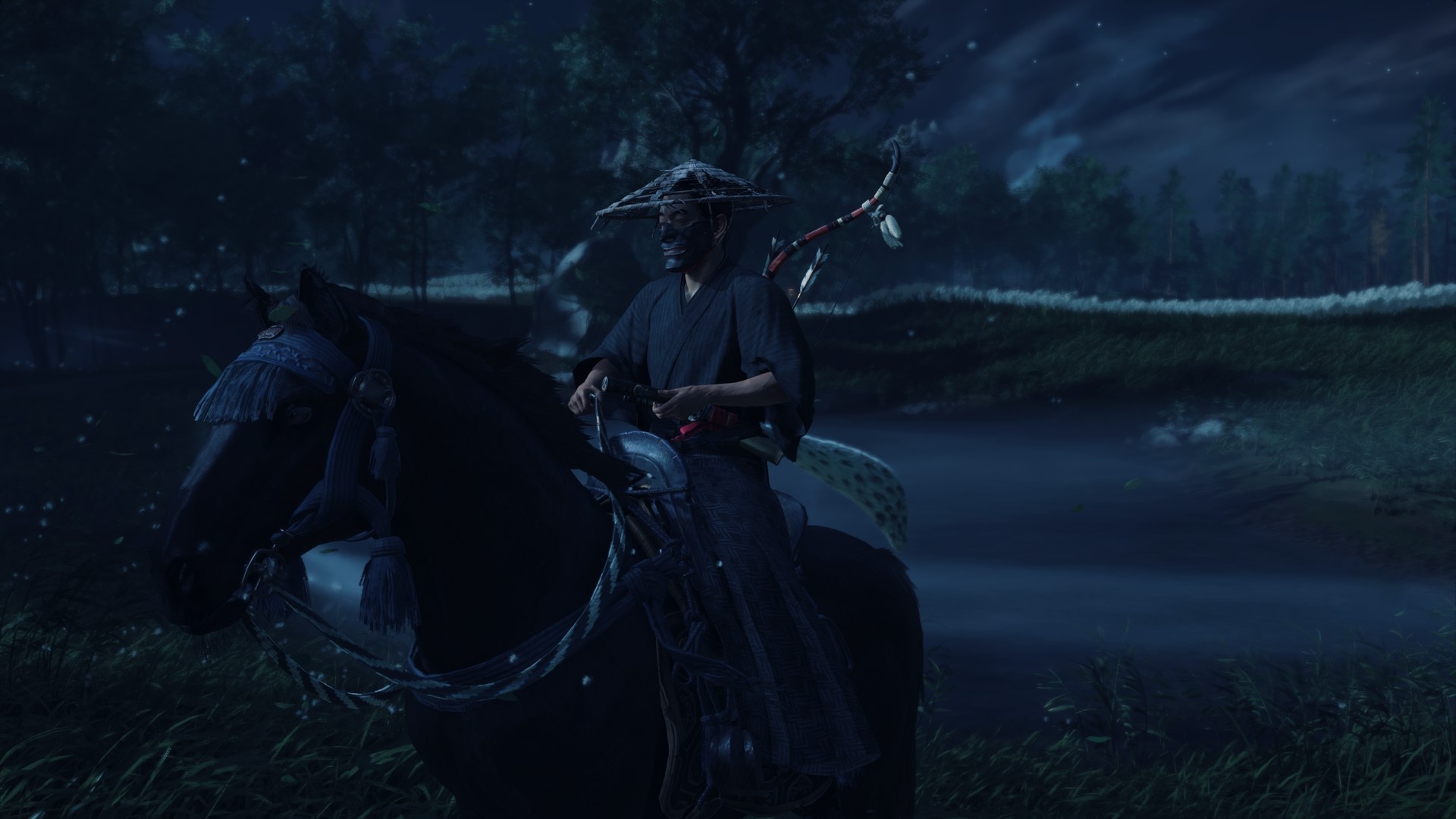 Samurai on horseback in Ghost of Tsushima HD Wallpaper