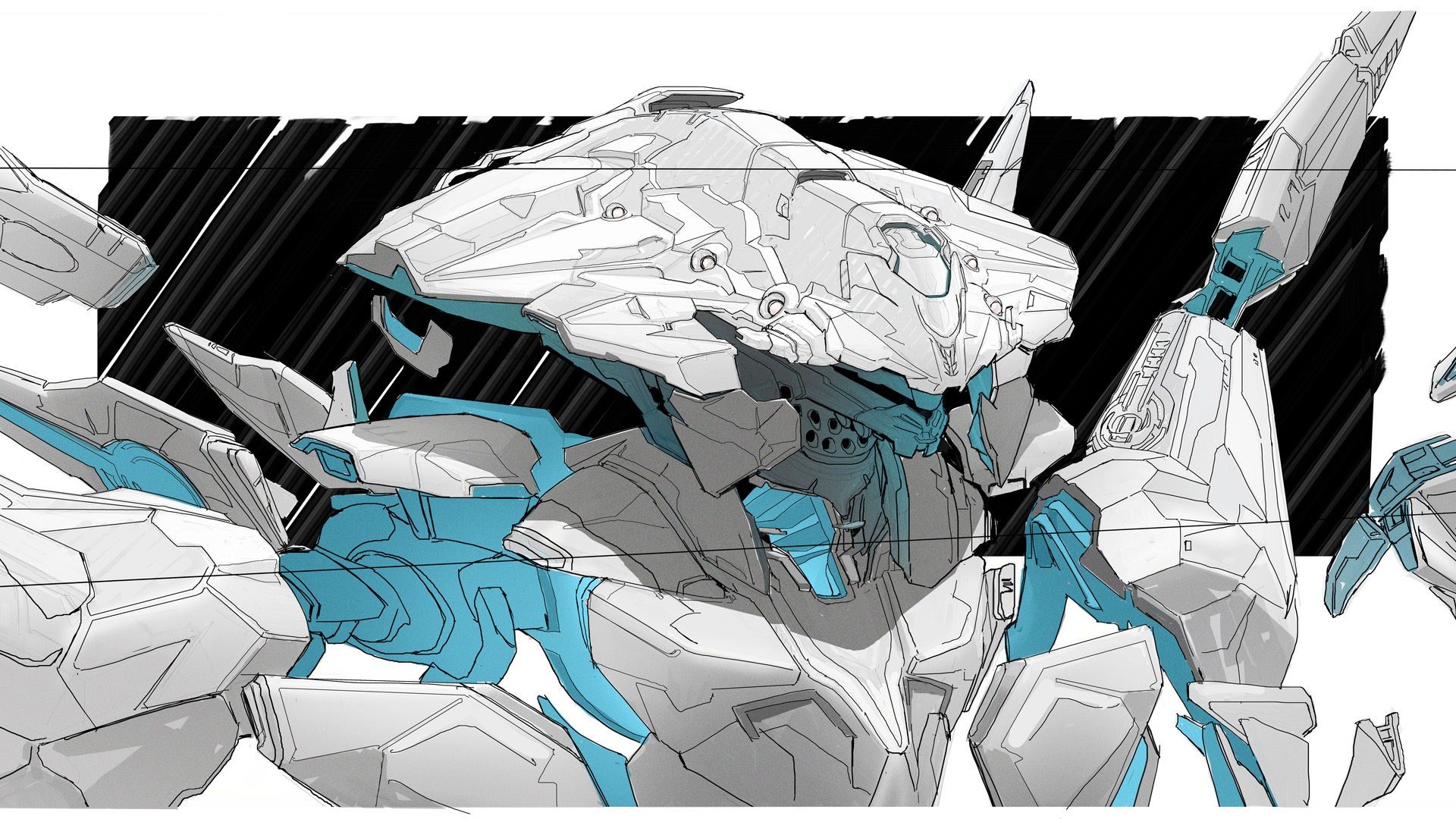 Forerunner Guardian Custode from Halo 5: Guardians concept art HD Wallpaper