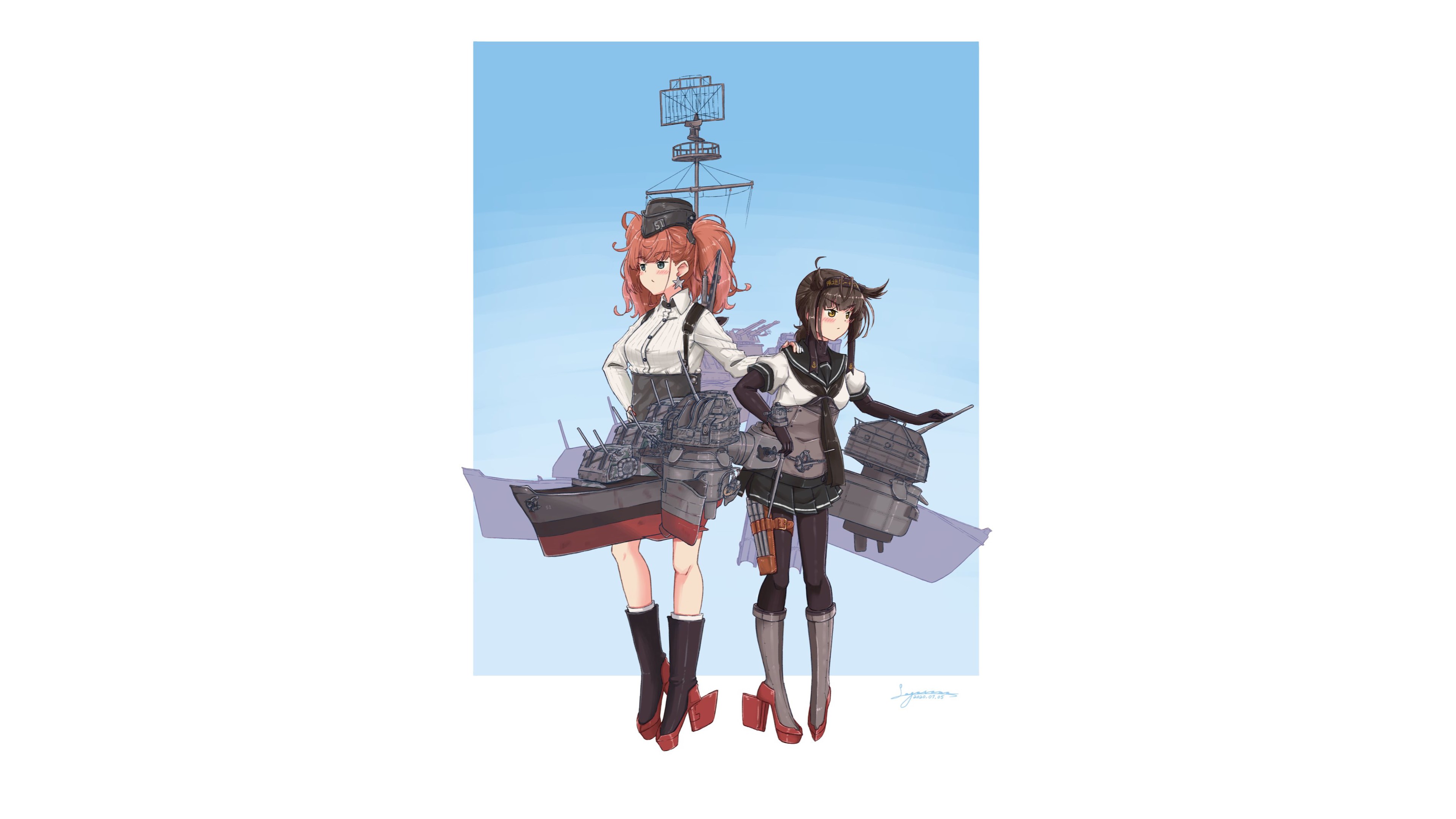 Hatsuzuki from Kantai Collection HD Wallpaper