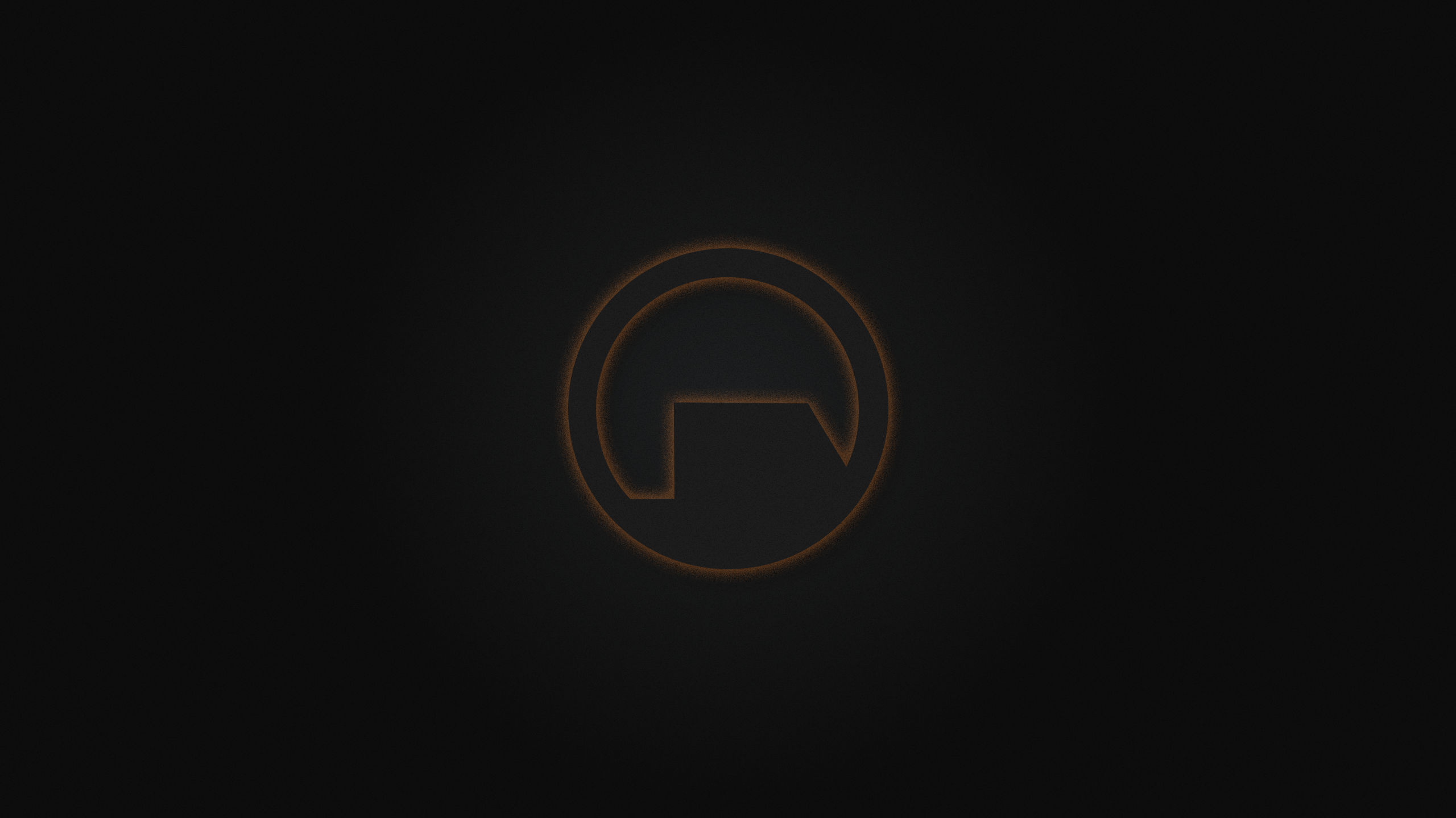 Half-Life Black Mesa logo on black background HD Wallpaper