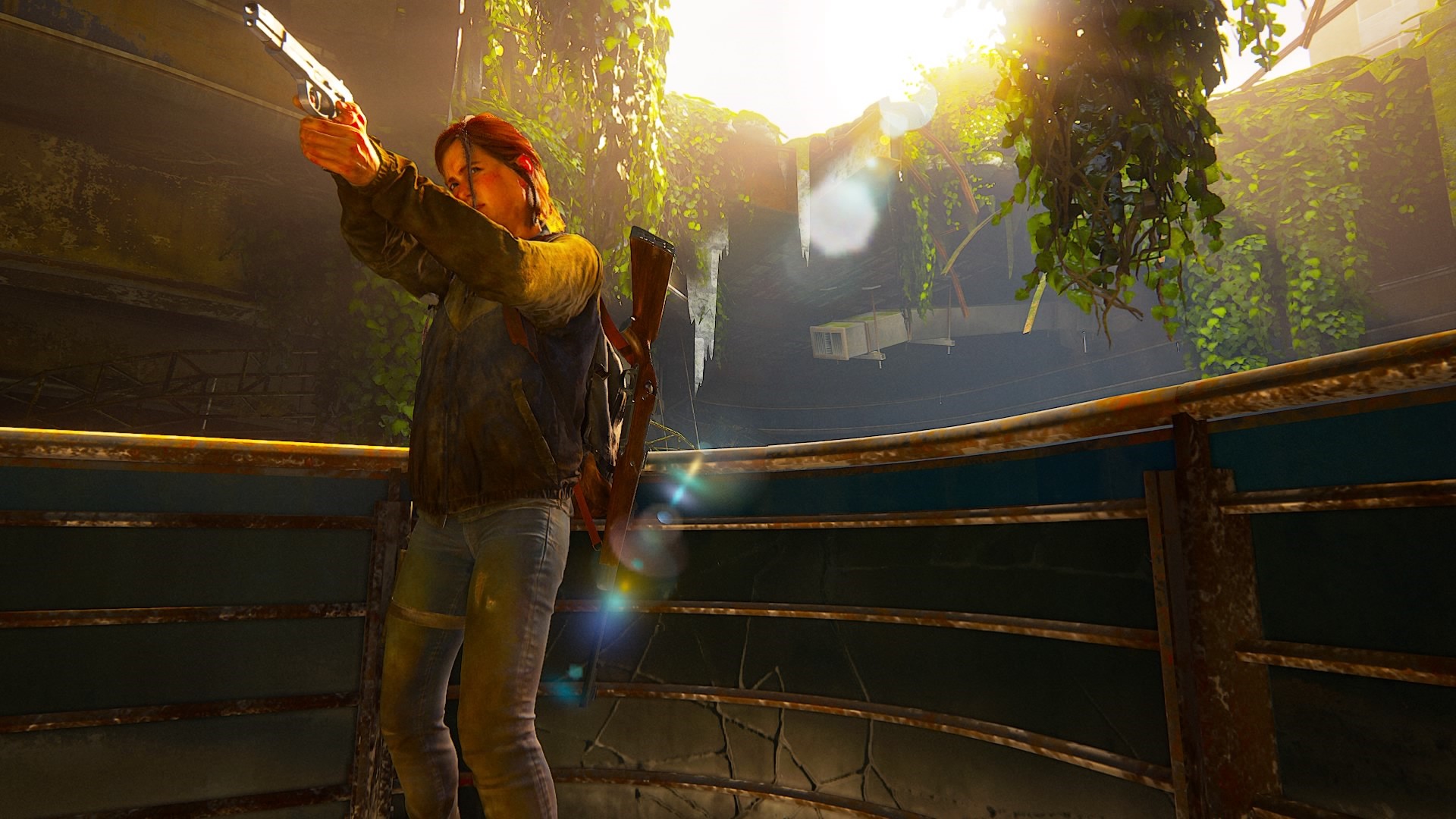Ellie from The Last of Us 2 holding a pistol HD Wallpaper