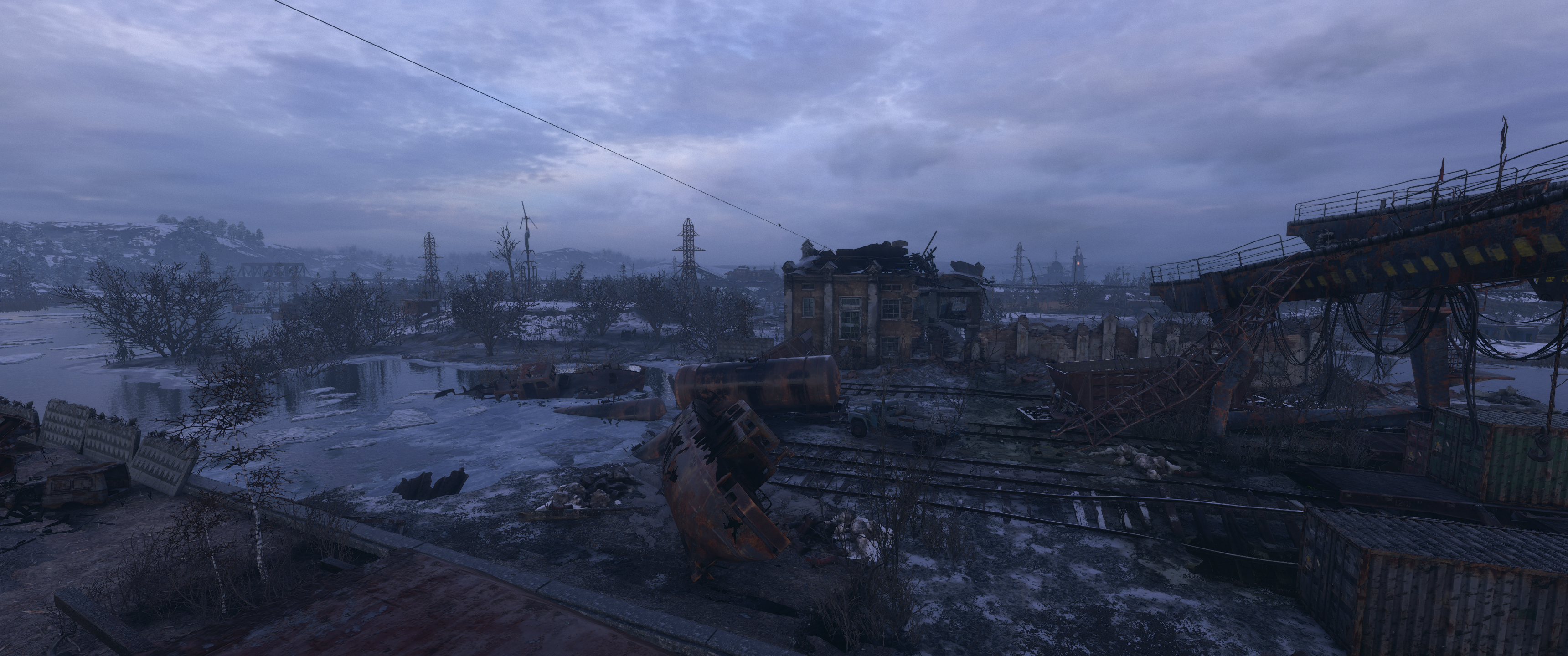 Metro Exodus screenshot of an apocalyptic landscape HD Wallpaper