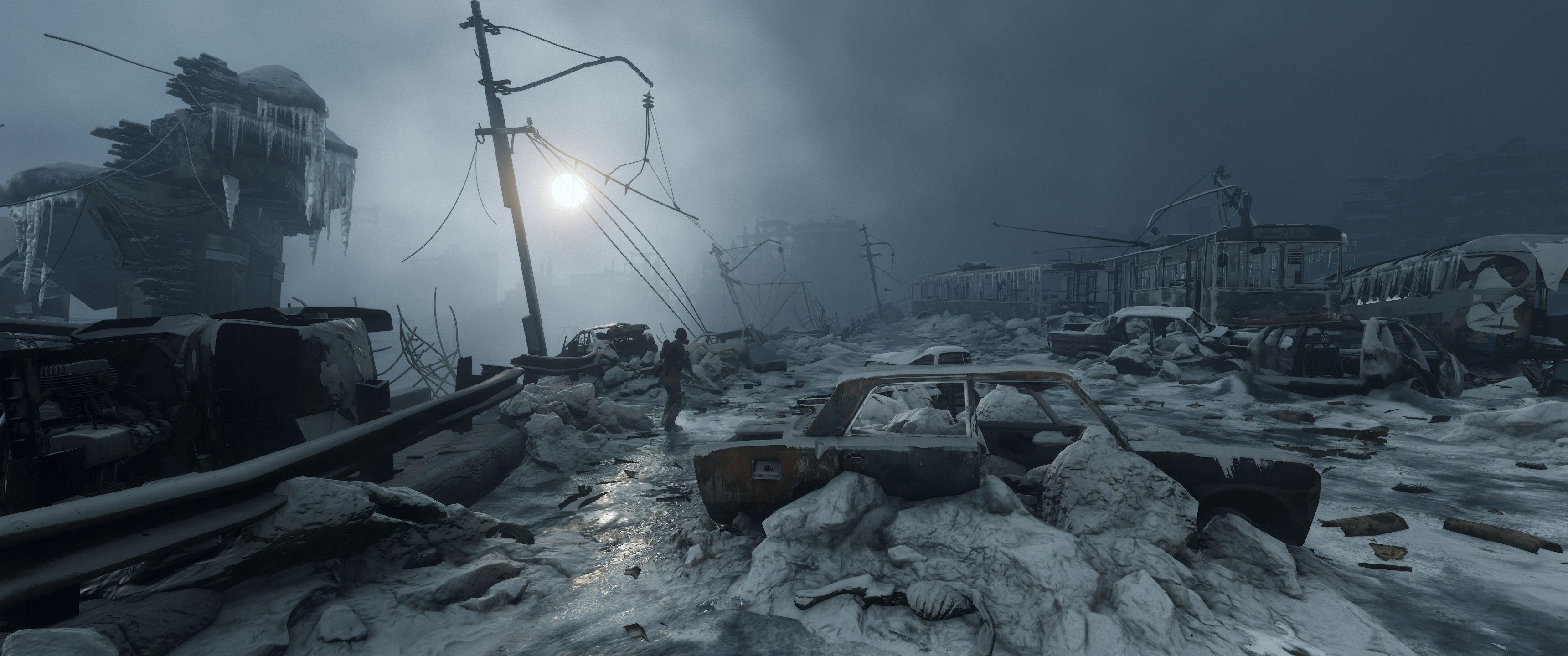 Metro Exodus apocalyptic video game scene HD Wallpaper