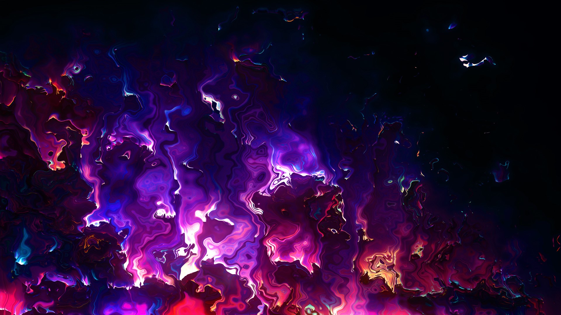 Abstract colorful fluid art by Stu Ballinger HD Wallpaper