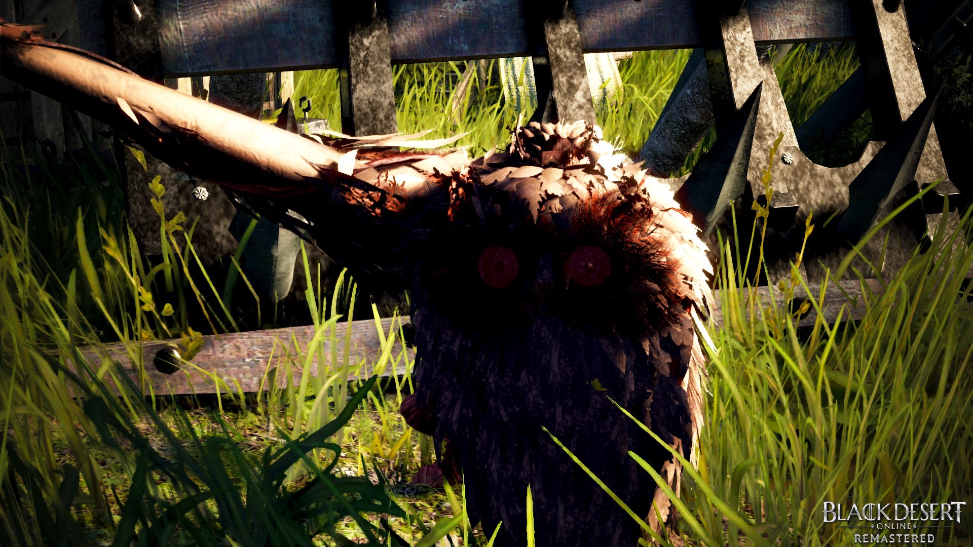 Scarecrow with red eyes in Black Desert Online HD Wallpaper
