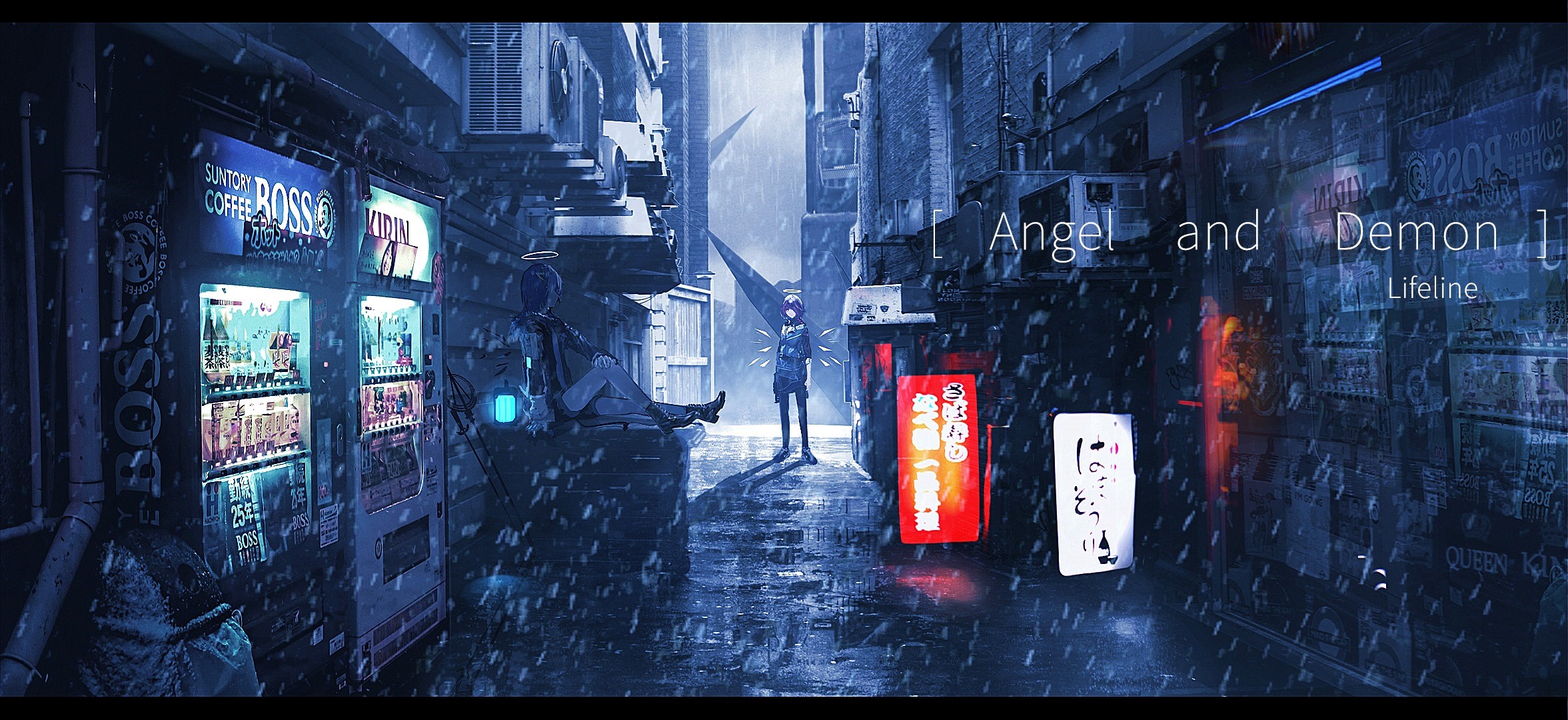 Angel and Demon Lifeline from Arknights HD Wallpaper