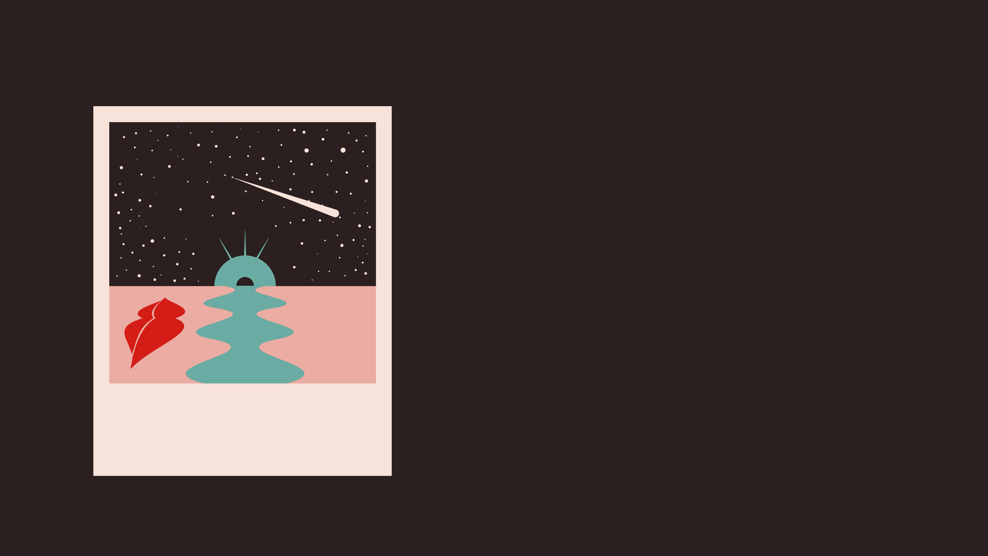4K space with stars and shooting stars HD Wallpaper
