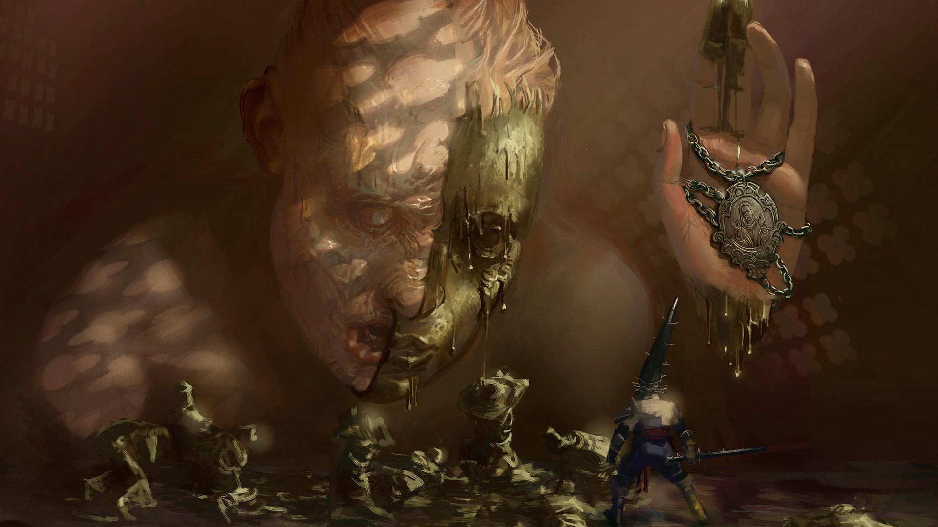 Our Lady of the Charred Visage from Blasphemous HD Wallpaper