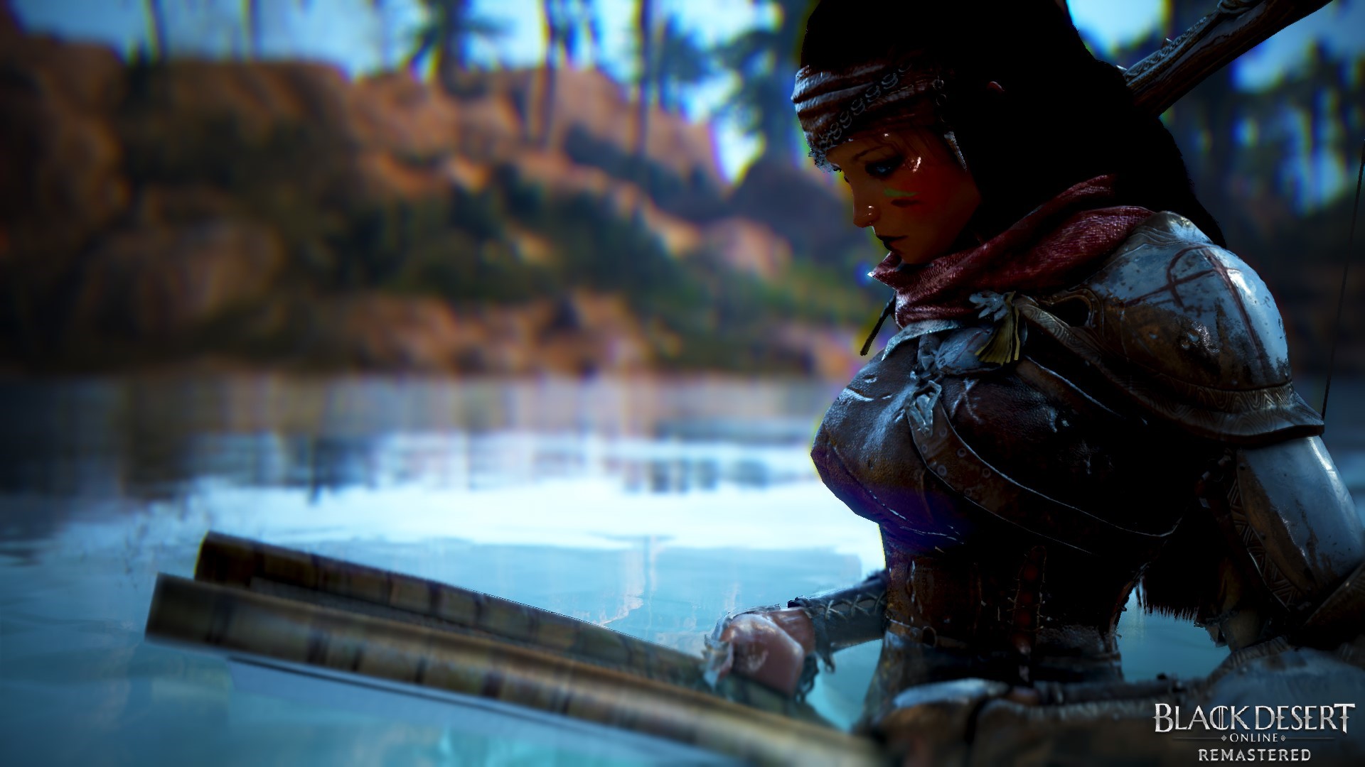 Woman in armor in Black Desert Online HD Wallpaper