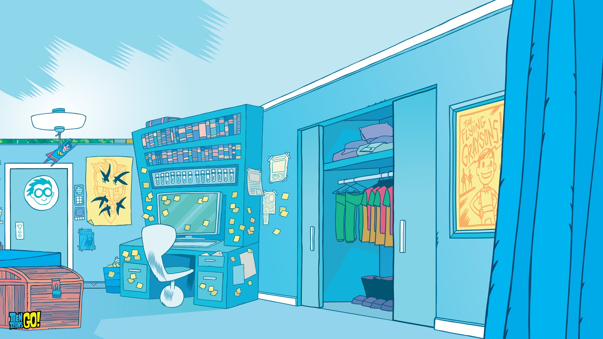 Robin's Room from Teen Titans Go! HD Wallpaper