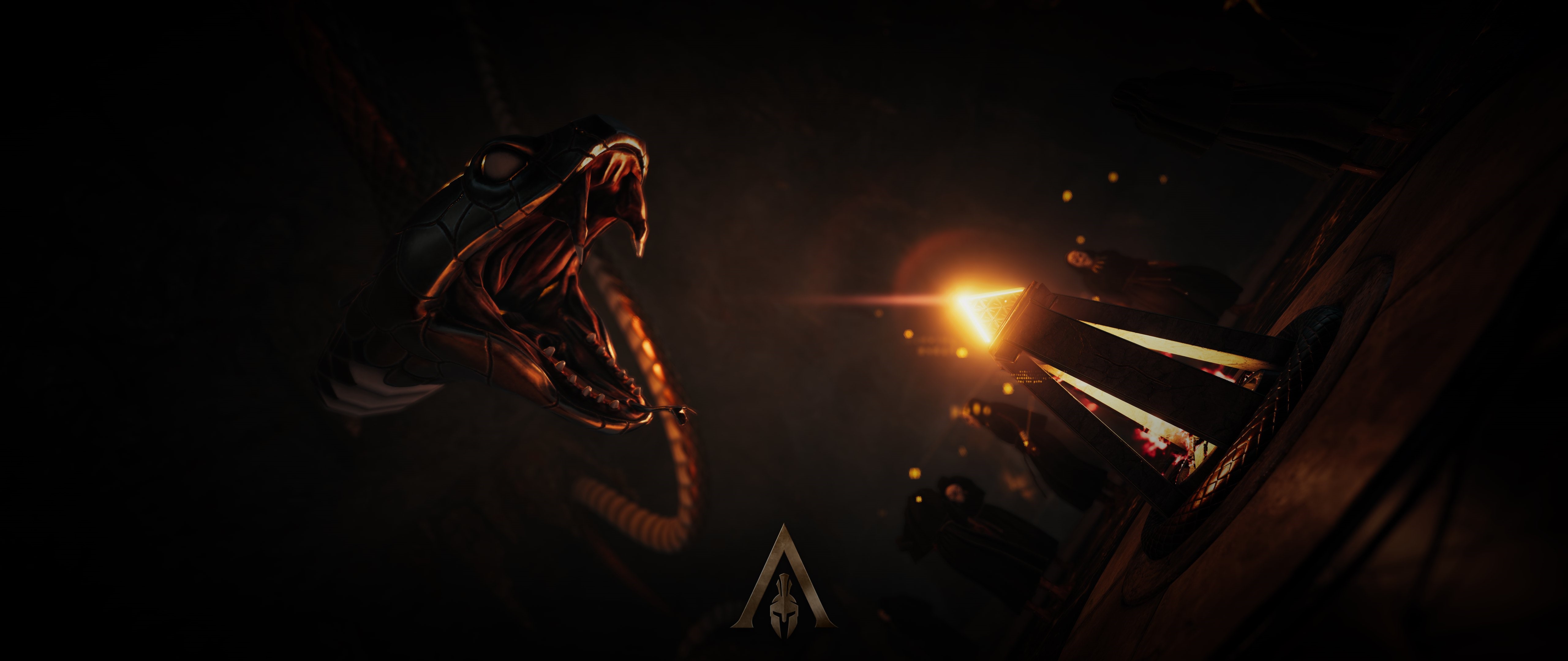 4K Assassin's Creed Odyssey Snake and Prism HD Wallpaper