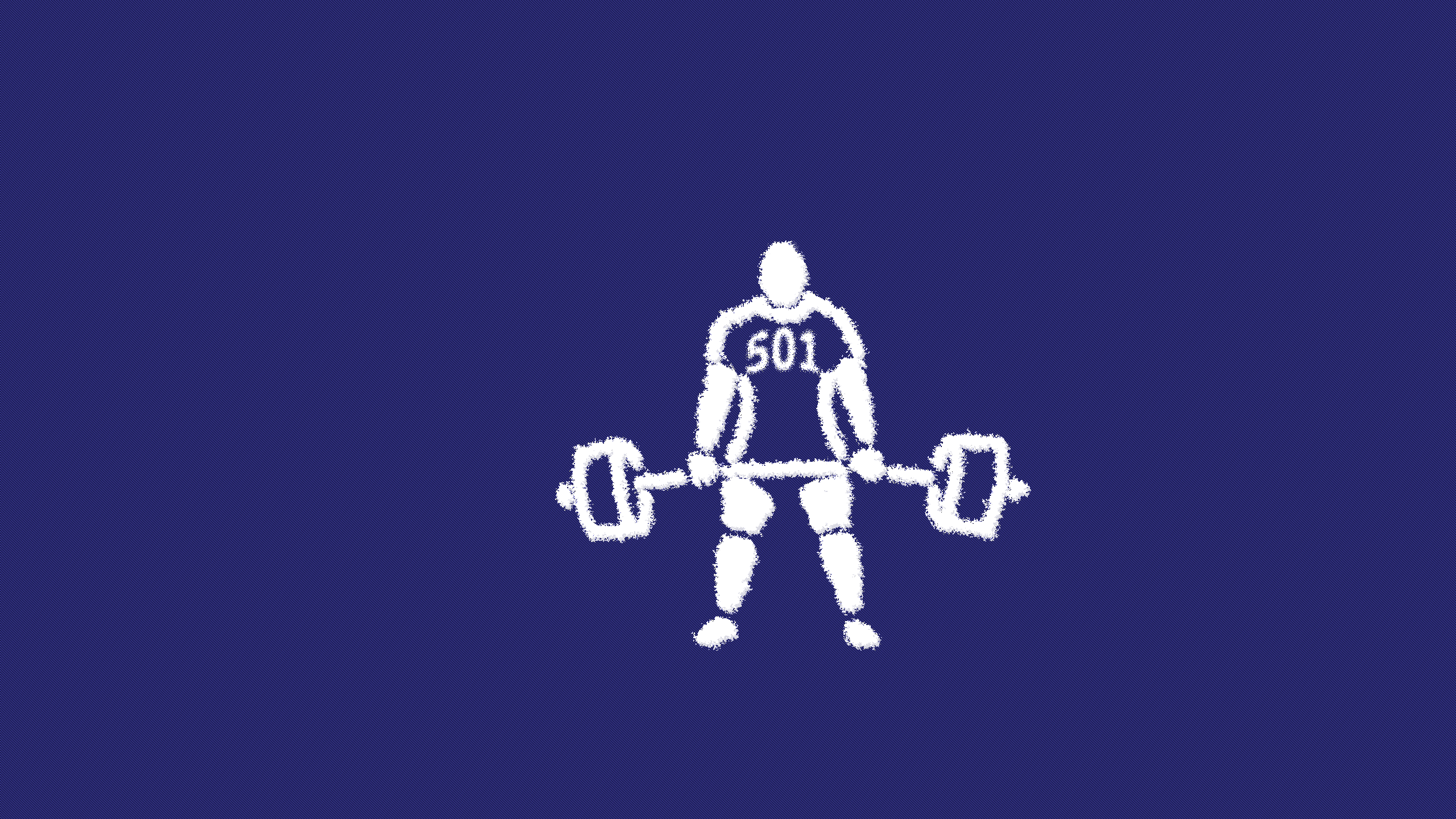 Weightlifter with barbell and number 501 HD Wallpaper