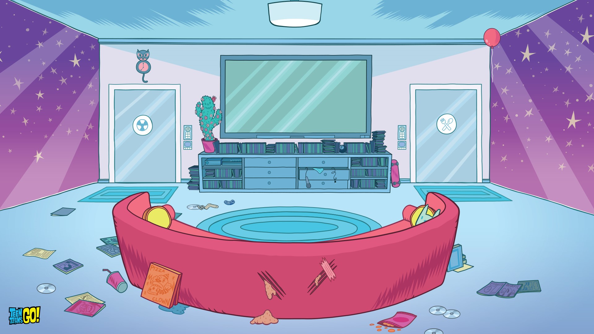 Teen Titans Go! living room HD Wallpaper