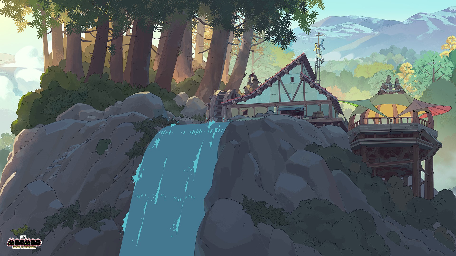 Mao Mao: Heroes of Pure Heart waterfall mill HD Wallpaper