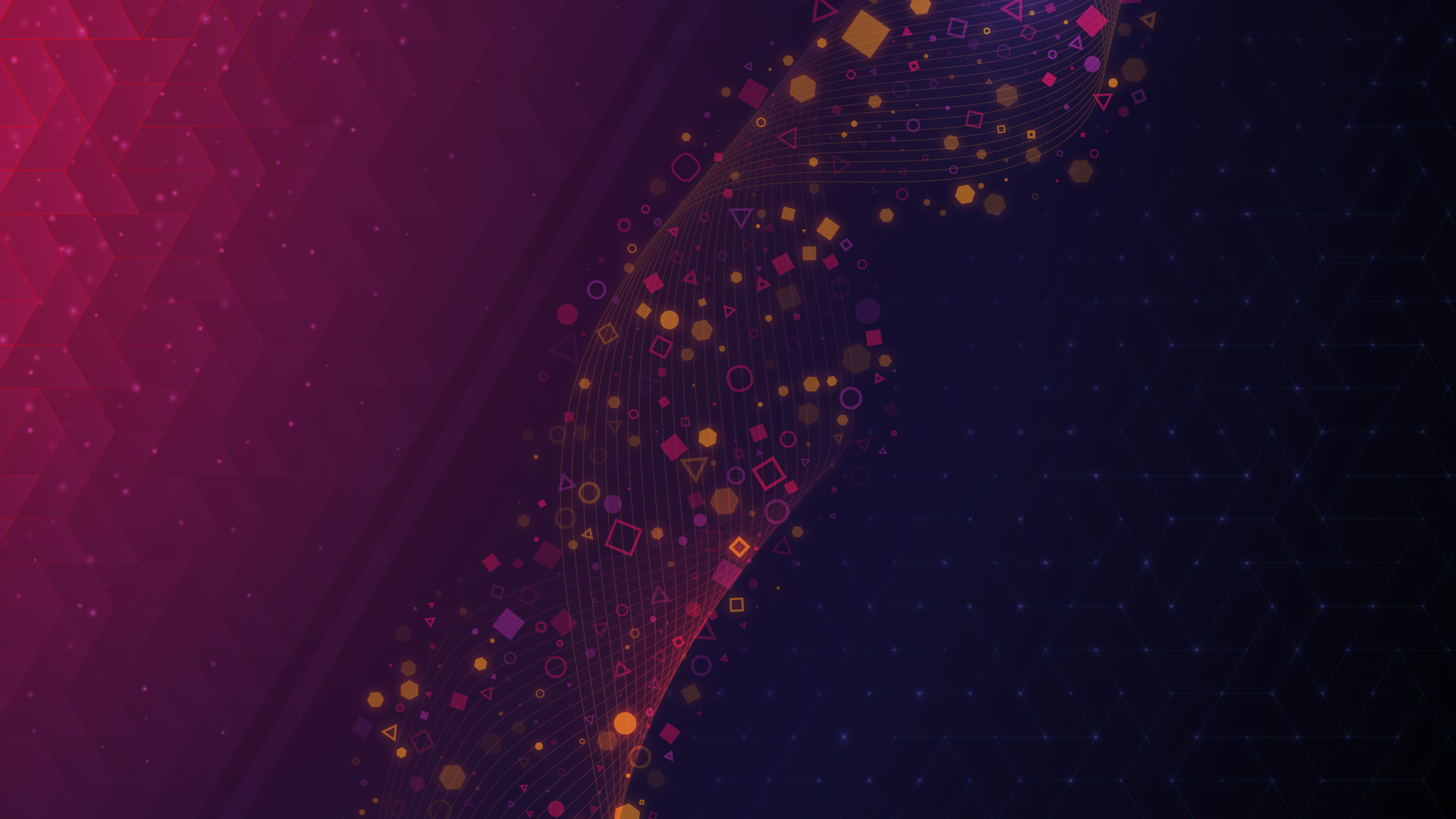 Abstract geometric shapes with purple and pink gradient HD Wallpaper