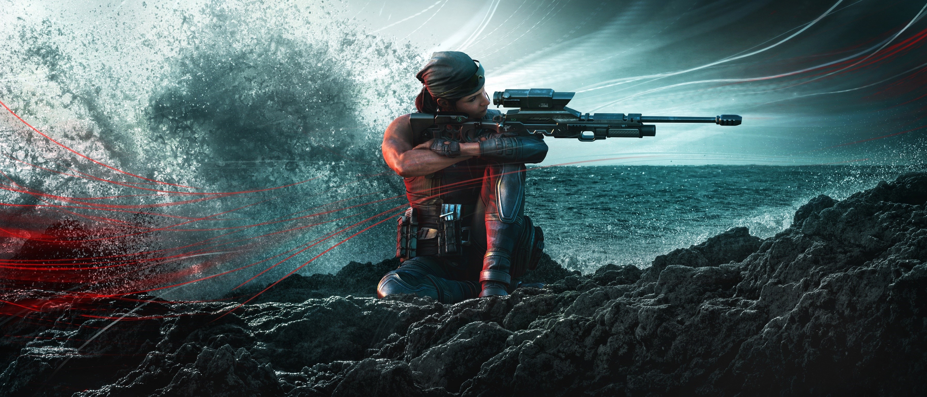 Woman with sniper rifle in Tom Clancy's Rainbow Six Siege HD Wallpaper