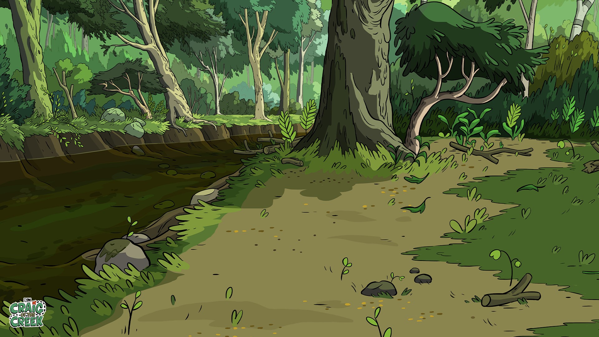 Craig of the Creek forest scene HD Wallpaper