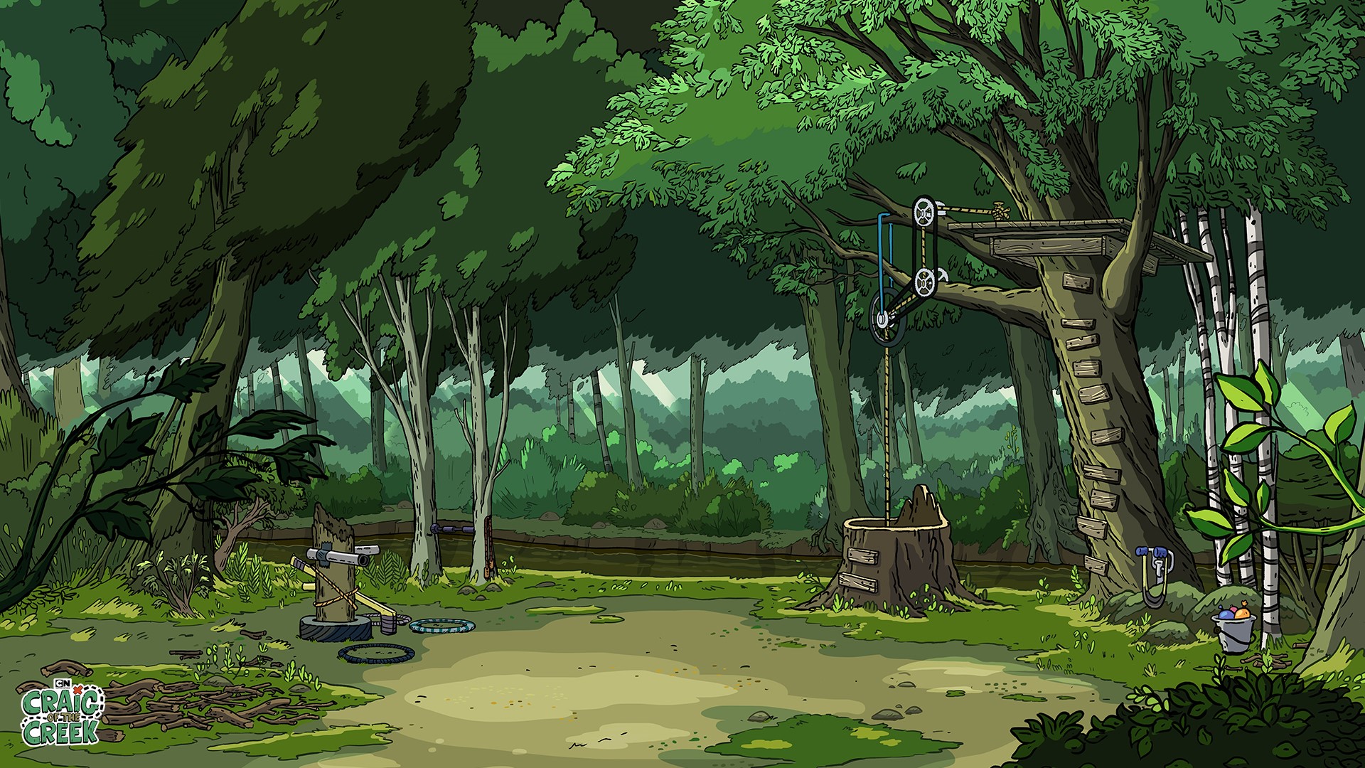 Craig of the Creek forest scene HD Wallpaper