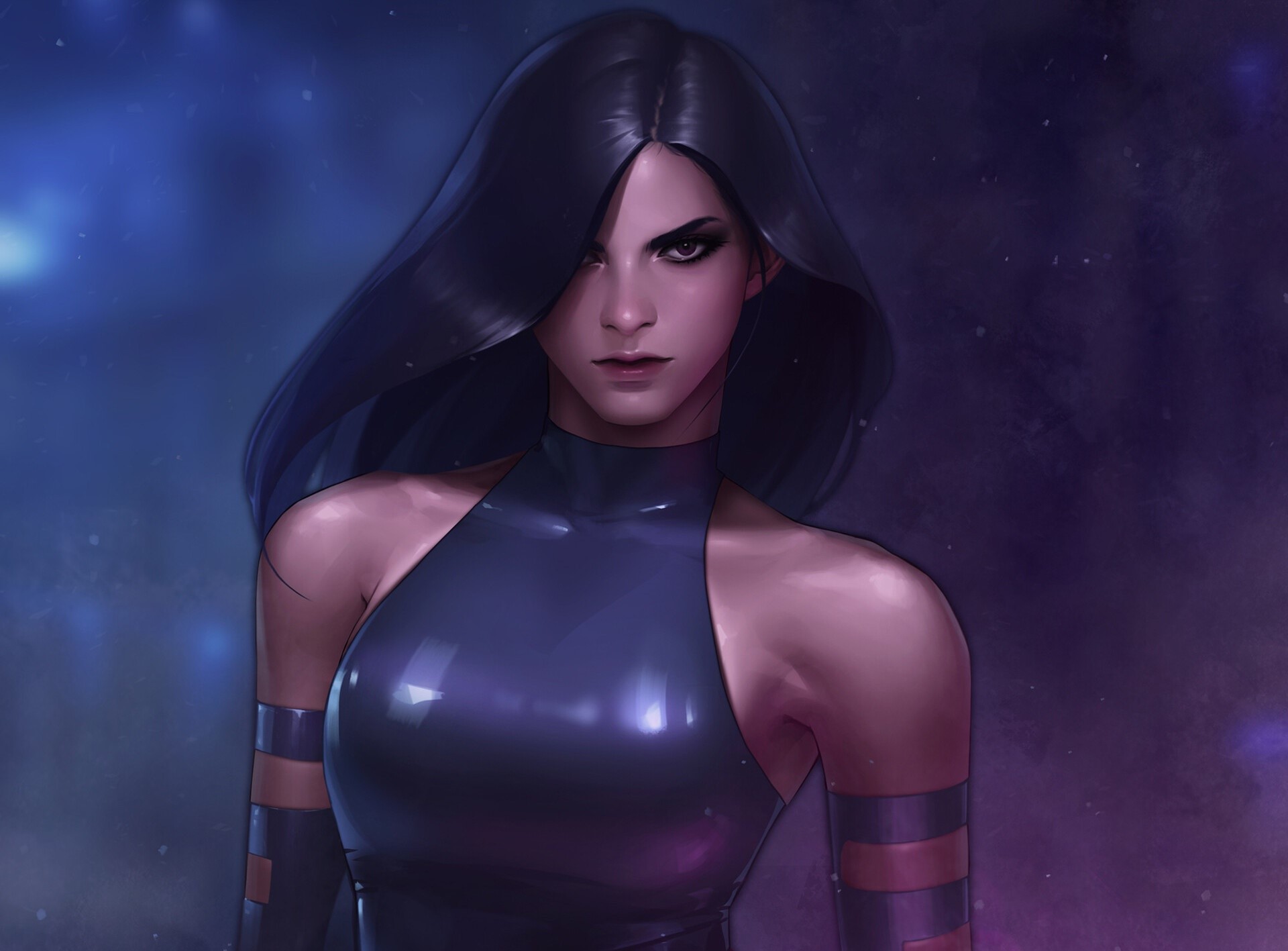 Psylocke from Marvel Comics artwork by Lee Jeehyung HD Wallpaper