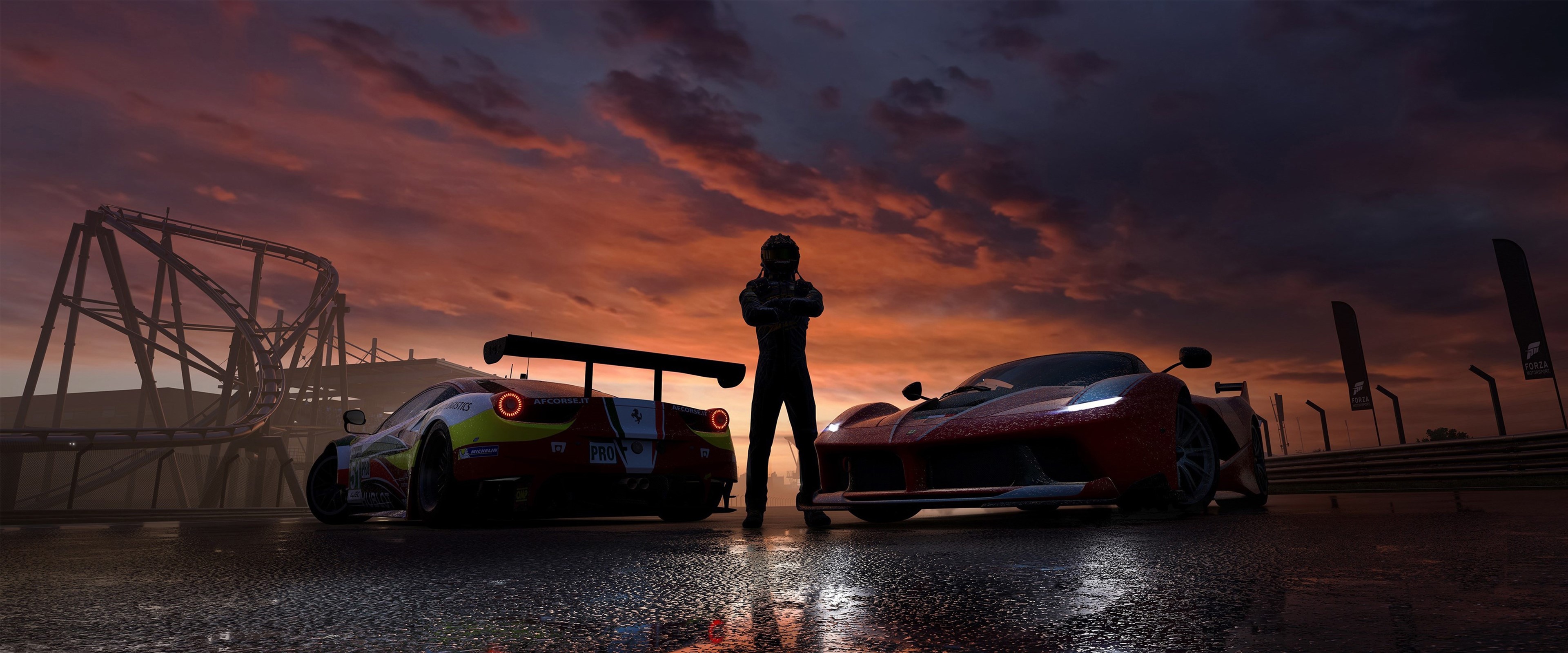 4K Forza Motorsport Ferrari Racing HD Wallpaper