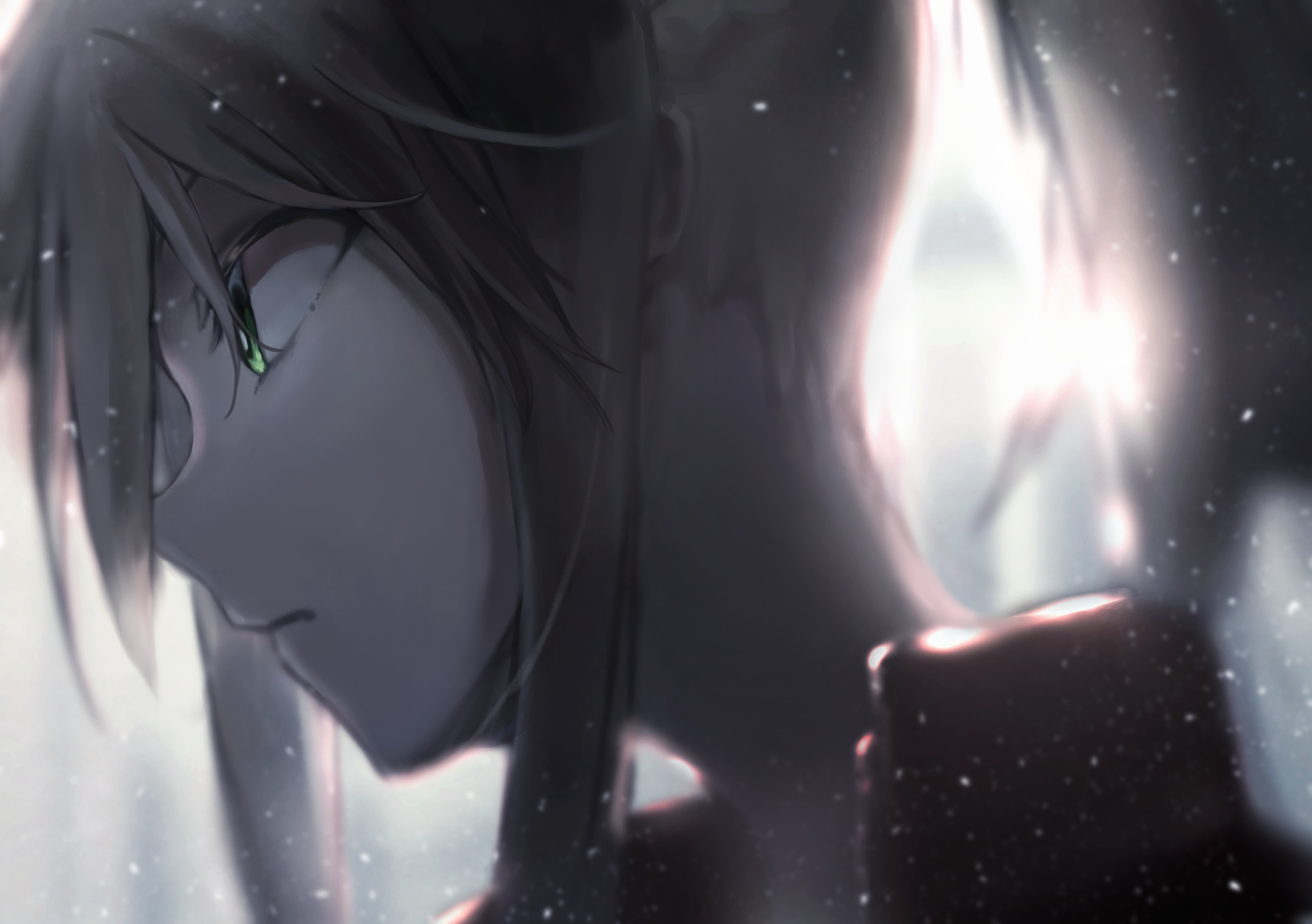 Mordred from Fate/Apocrypha with green eyes and ponytail HD Wallpaper