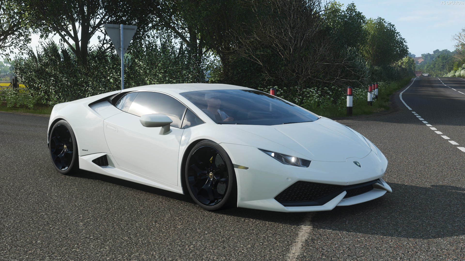 White Lamborghini Huracán LP610-4 in Forza Horizon 4 HD Wallpaper