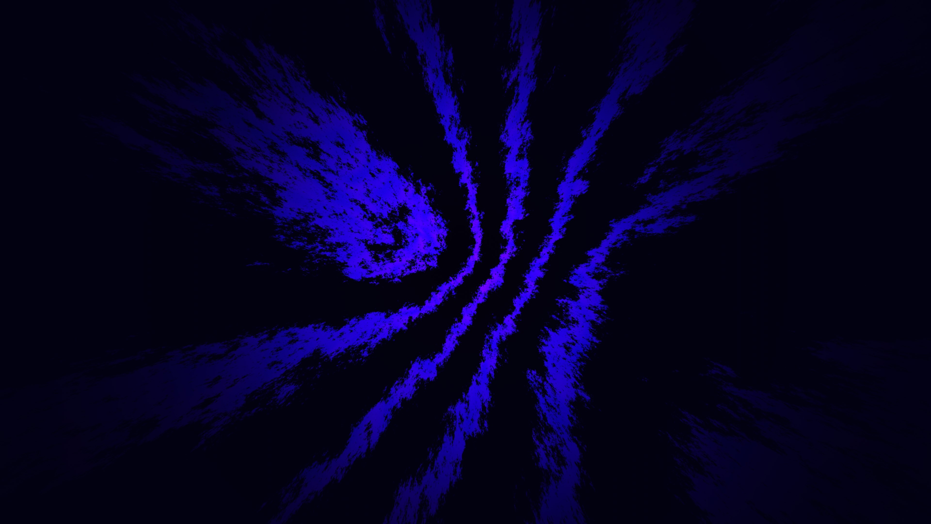 Abstract blue swirling shapes on dark background HD Wallpaper