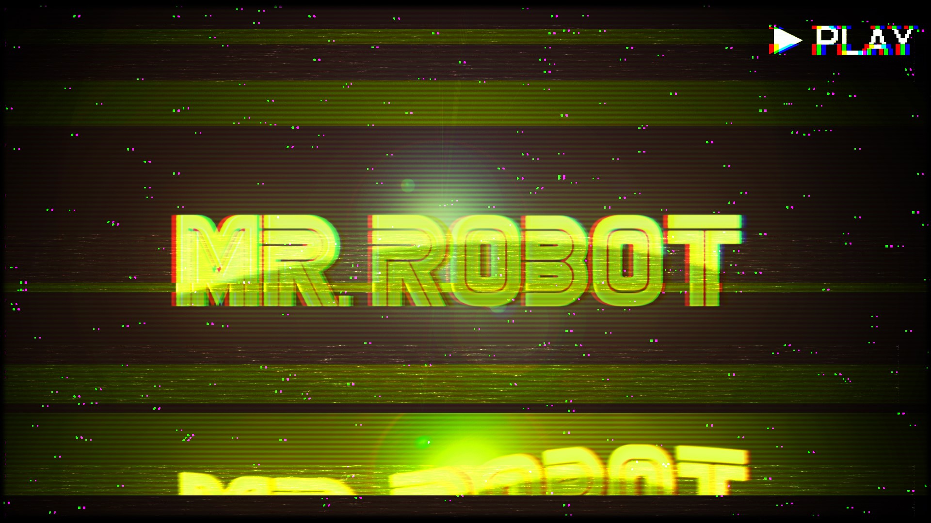 Mr. Robot TV Series Glitch Art HD Wallpaper