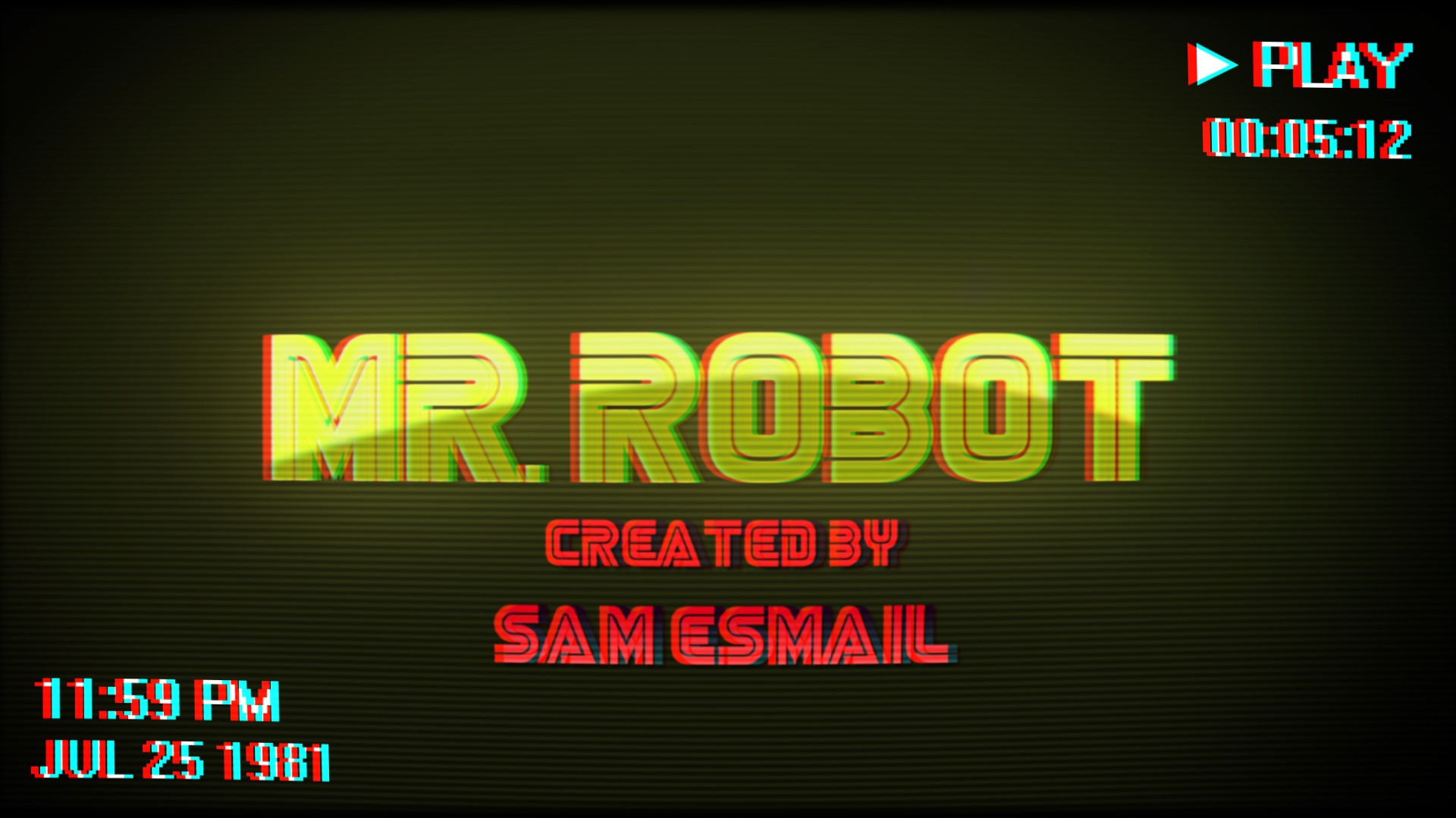 Mr. Robot TV Series Title Card HD Wallpaper