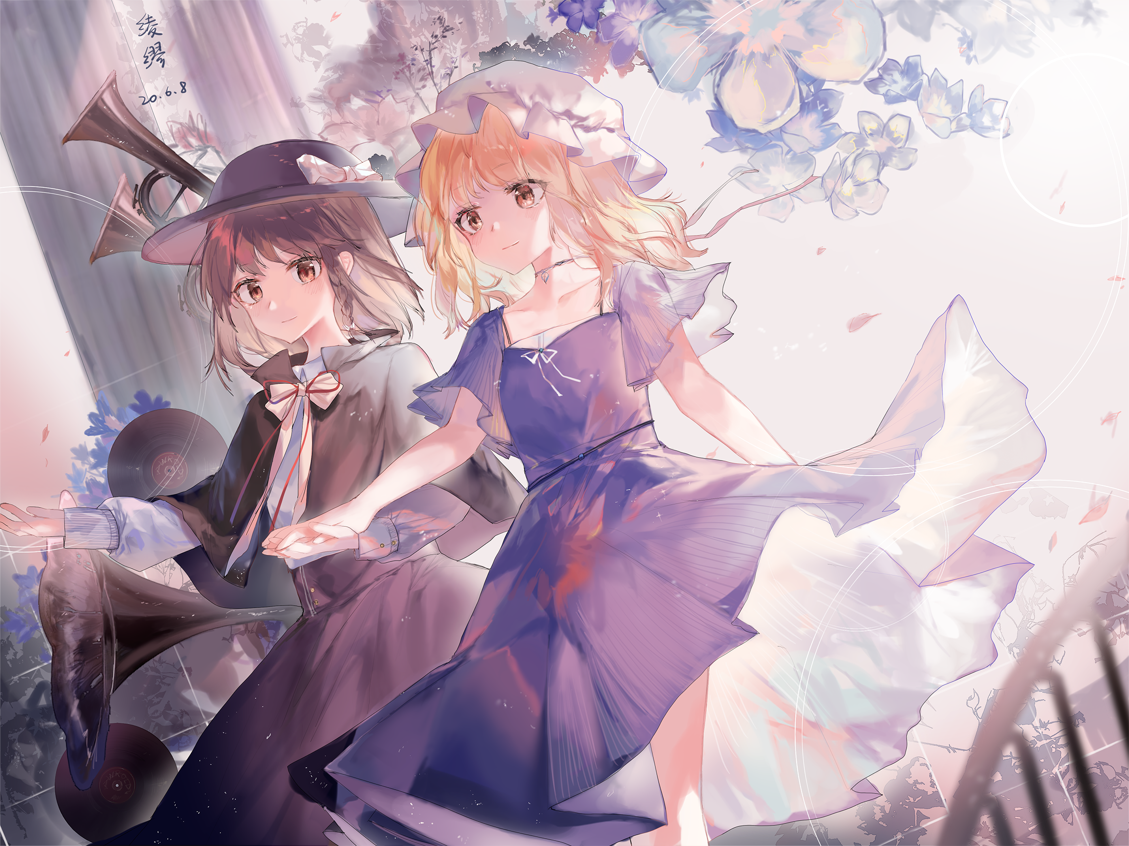 Usami Renko and Maribel Hearn from Touhou HD Wallpaper