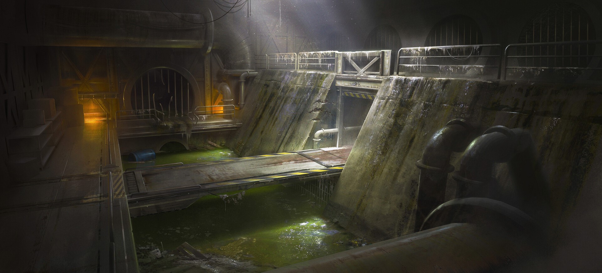 Sewers artwork by Jordan Grimmer HD Wallpaper