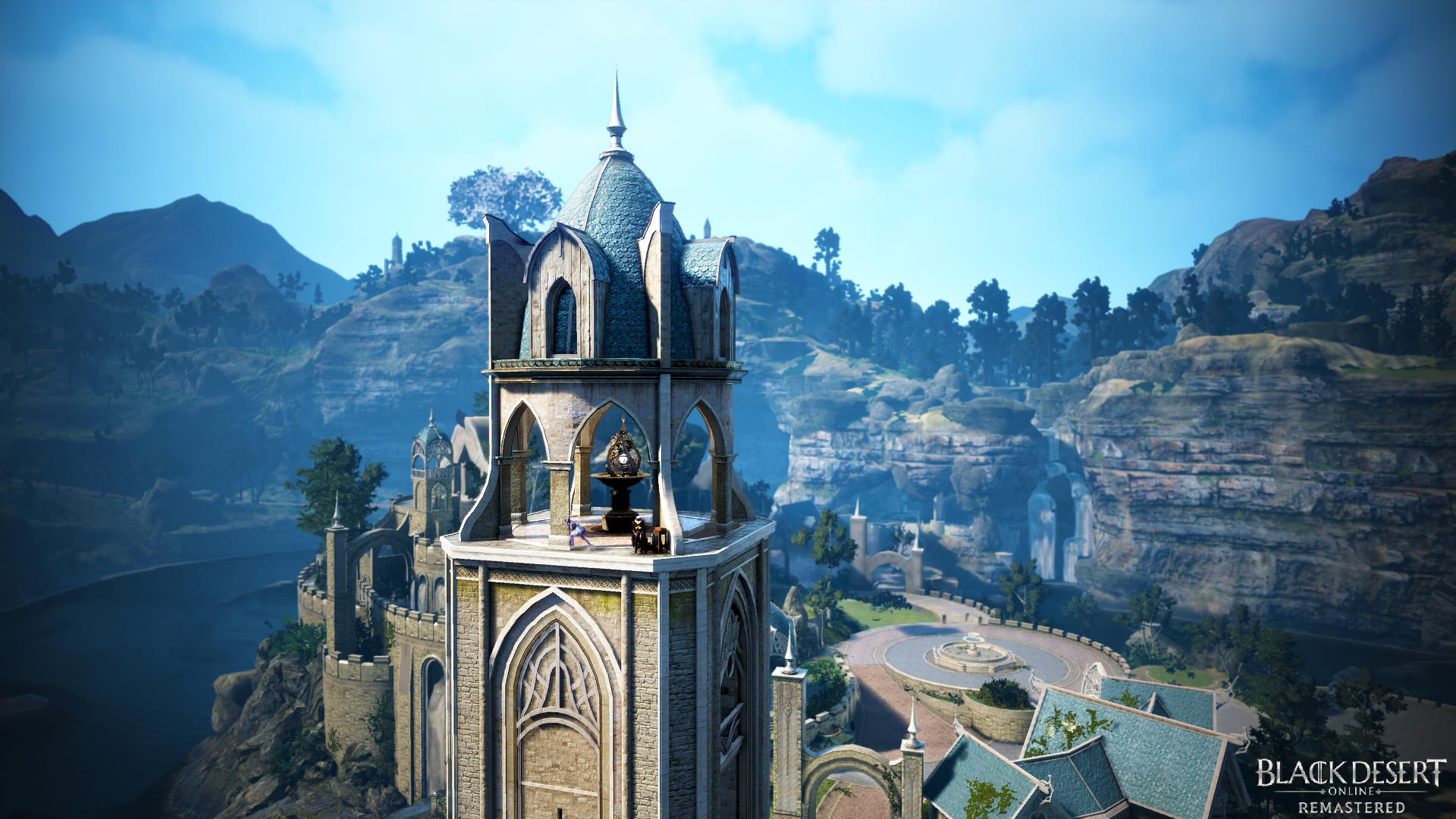 Black Desert Online Remastered fantasy castle landscape HD Wallpaper