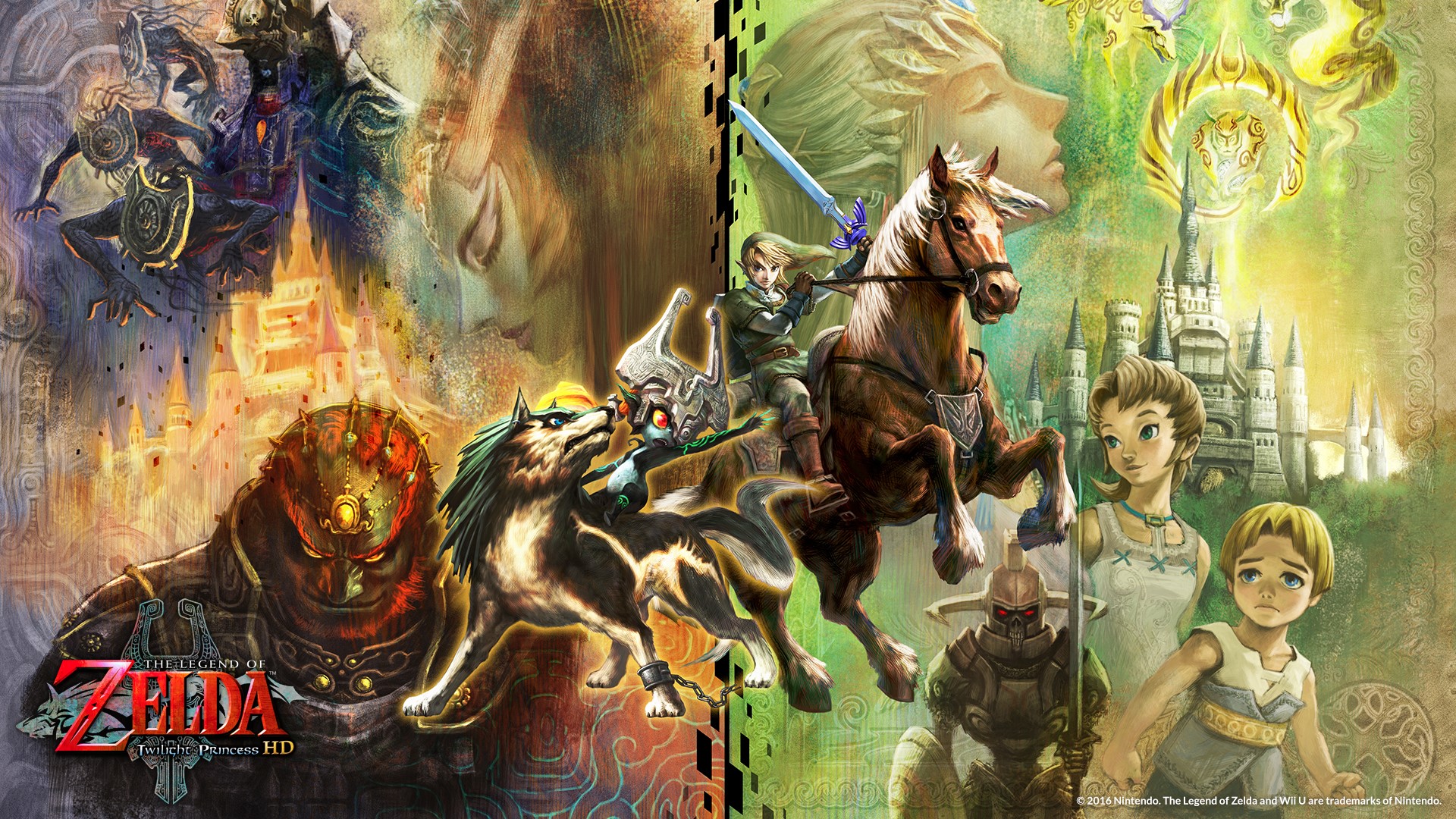 The Legend of Zelda: Twilight Princess HD Collage HD Wallpaper