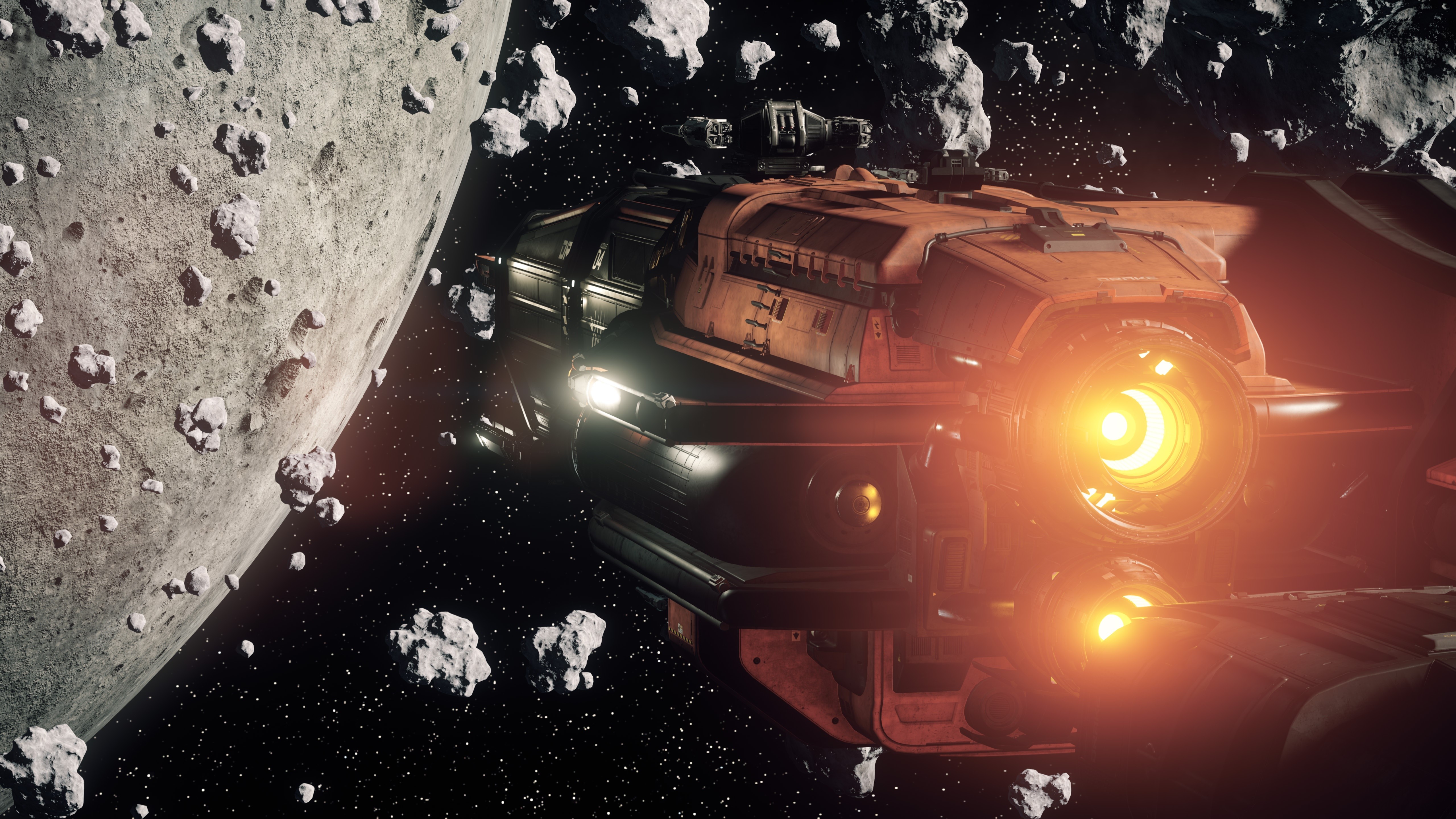4K Star Citizen Drake Interplanetary Caterpillar spaceship HD Wallpaper
