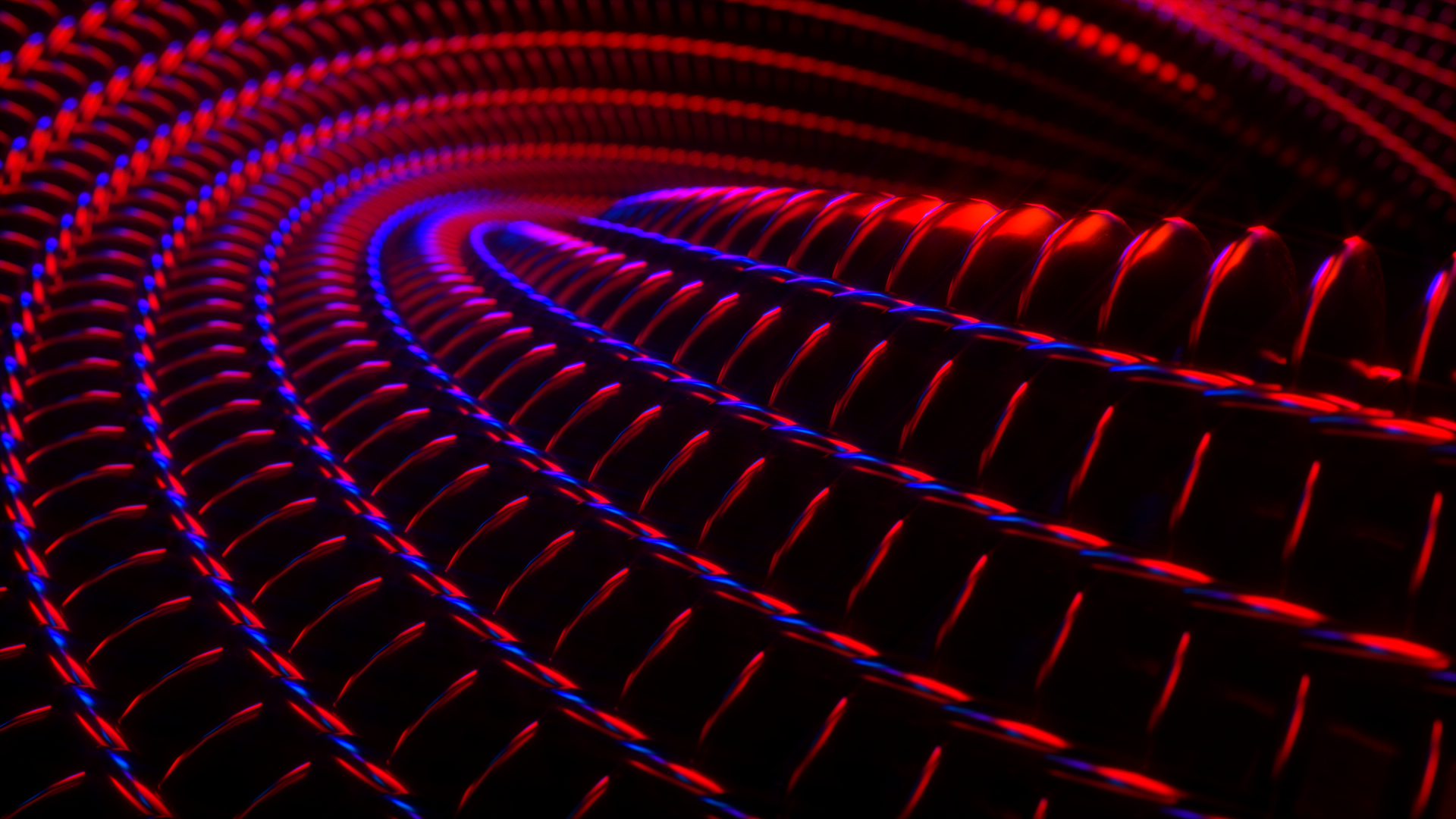 Abstract red and blue spiral shapes HD Wallpaper