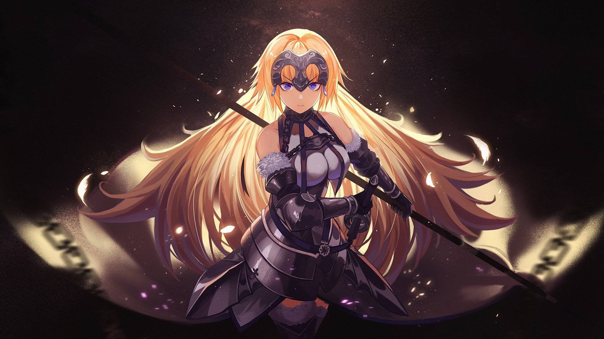 Jeanne d'Arc from Fate Series in Armor HD Wallpaper