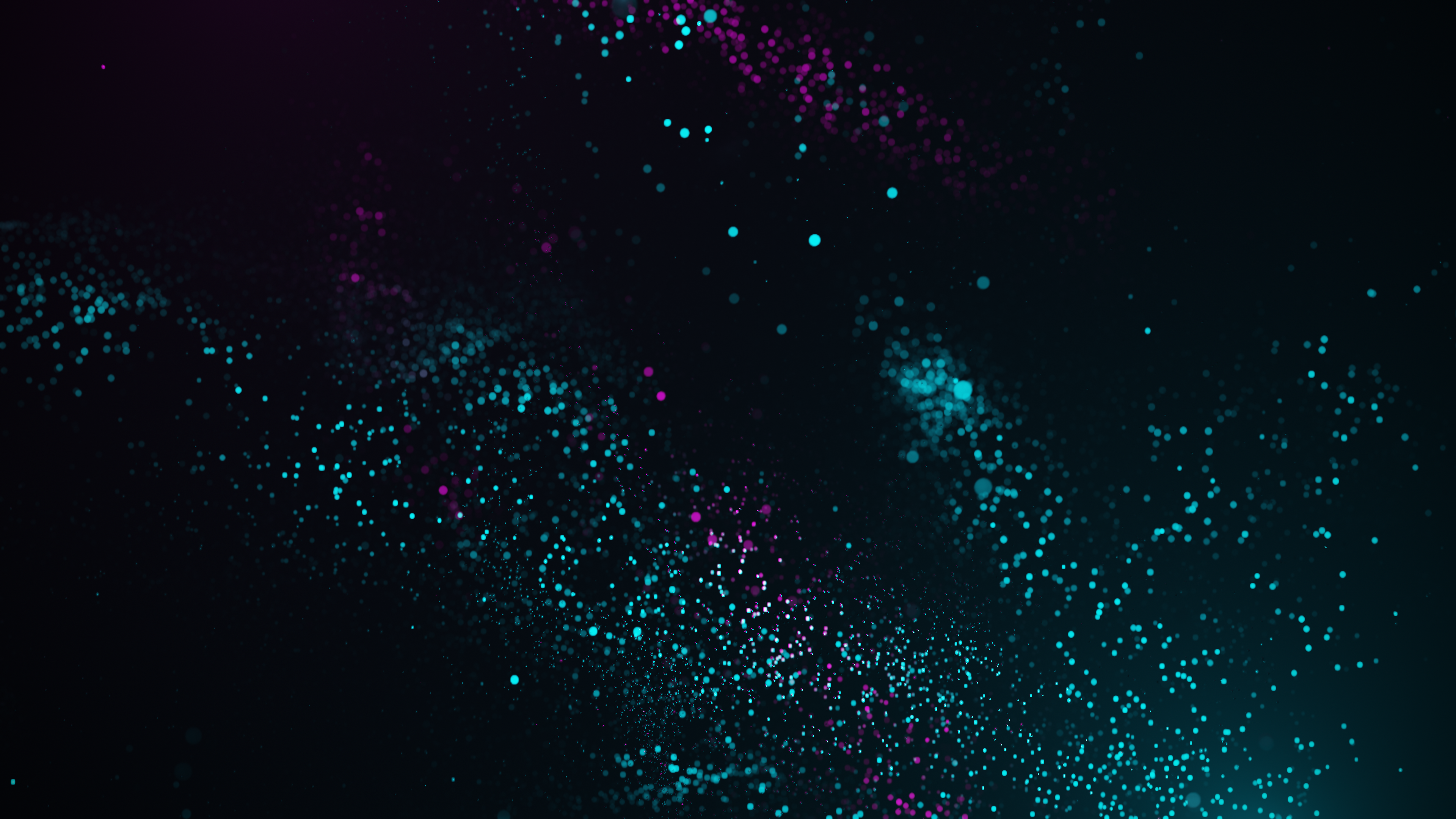 4K 3D Abstract Floating Particles HD Wallpaper