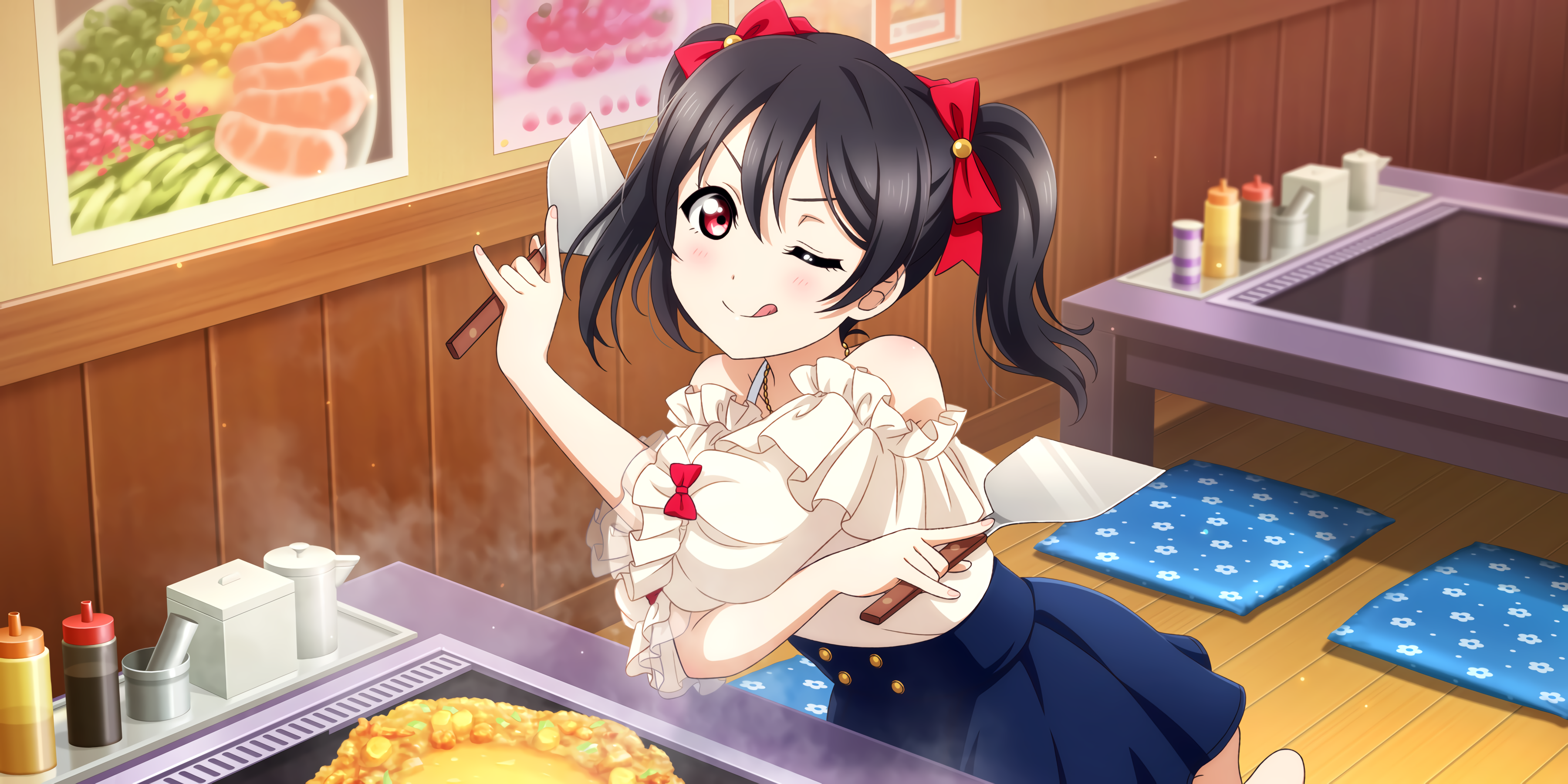 Yazawa Nico from Love Live! cooking HD Wallpaper