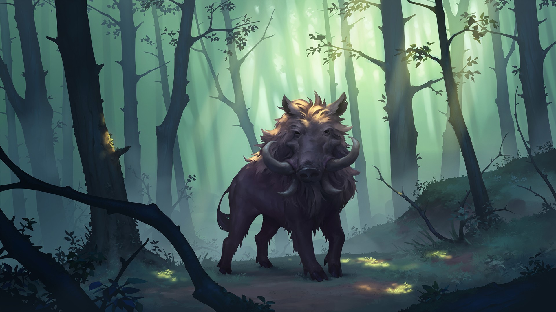Boar from Northgard (game) HD Wallpaper