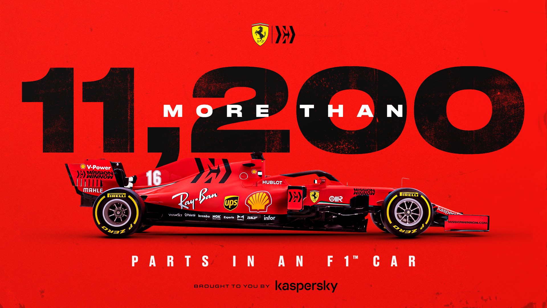 Ferrari Formula 1 car with 11,200 parts HD Wallpaper