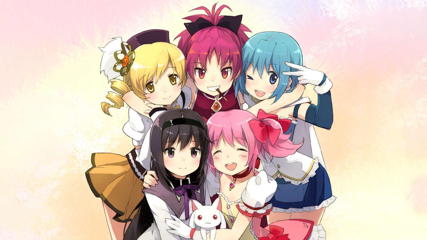 Magical Girls from Mahou Shoujo Madoka Magica HD Wallpaper