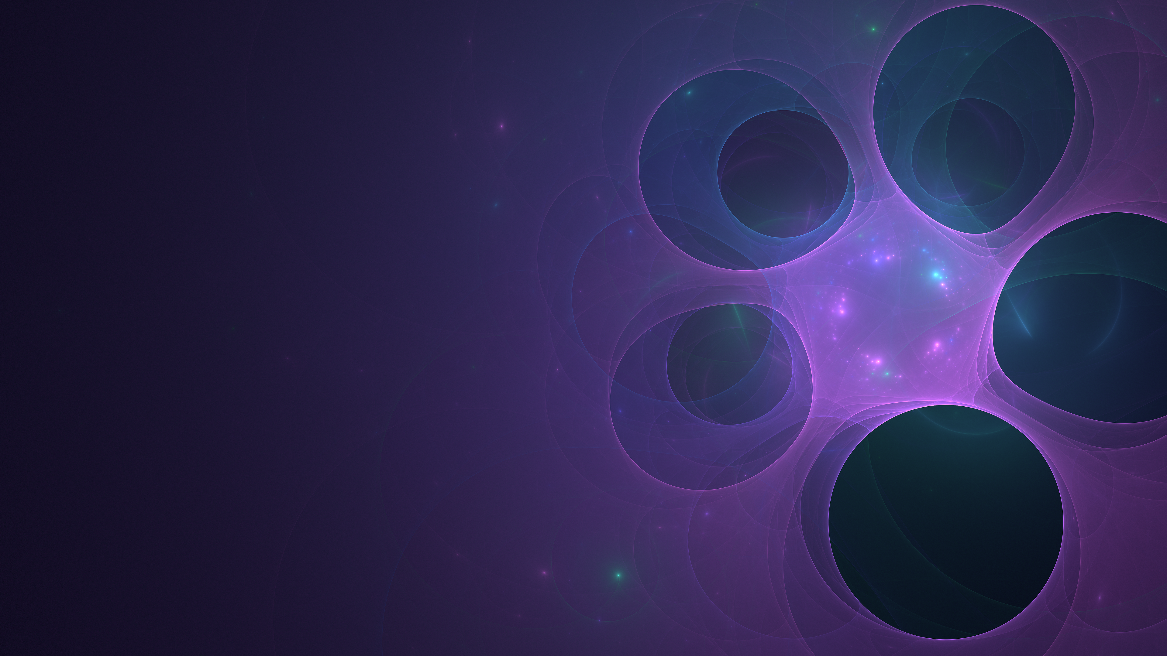 4K purple abstract fractal flame digital art HD Wallpaper