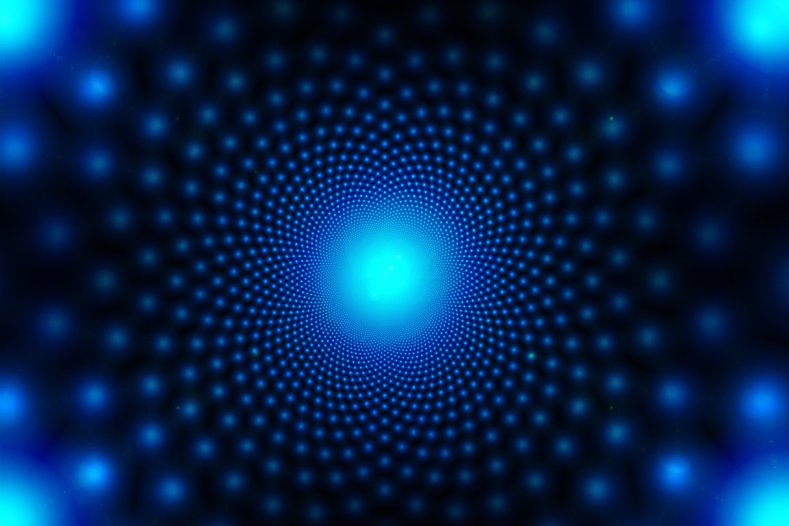 Abstract blue digital art structure HD Wallpaper