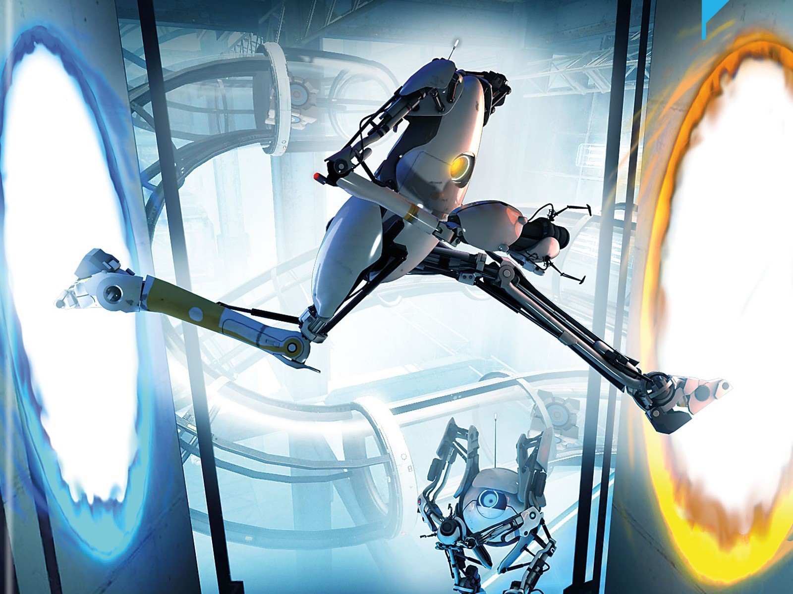 Atlas and P-Body from Portal 2 HD Wallpaper