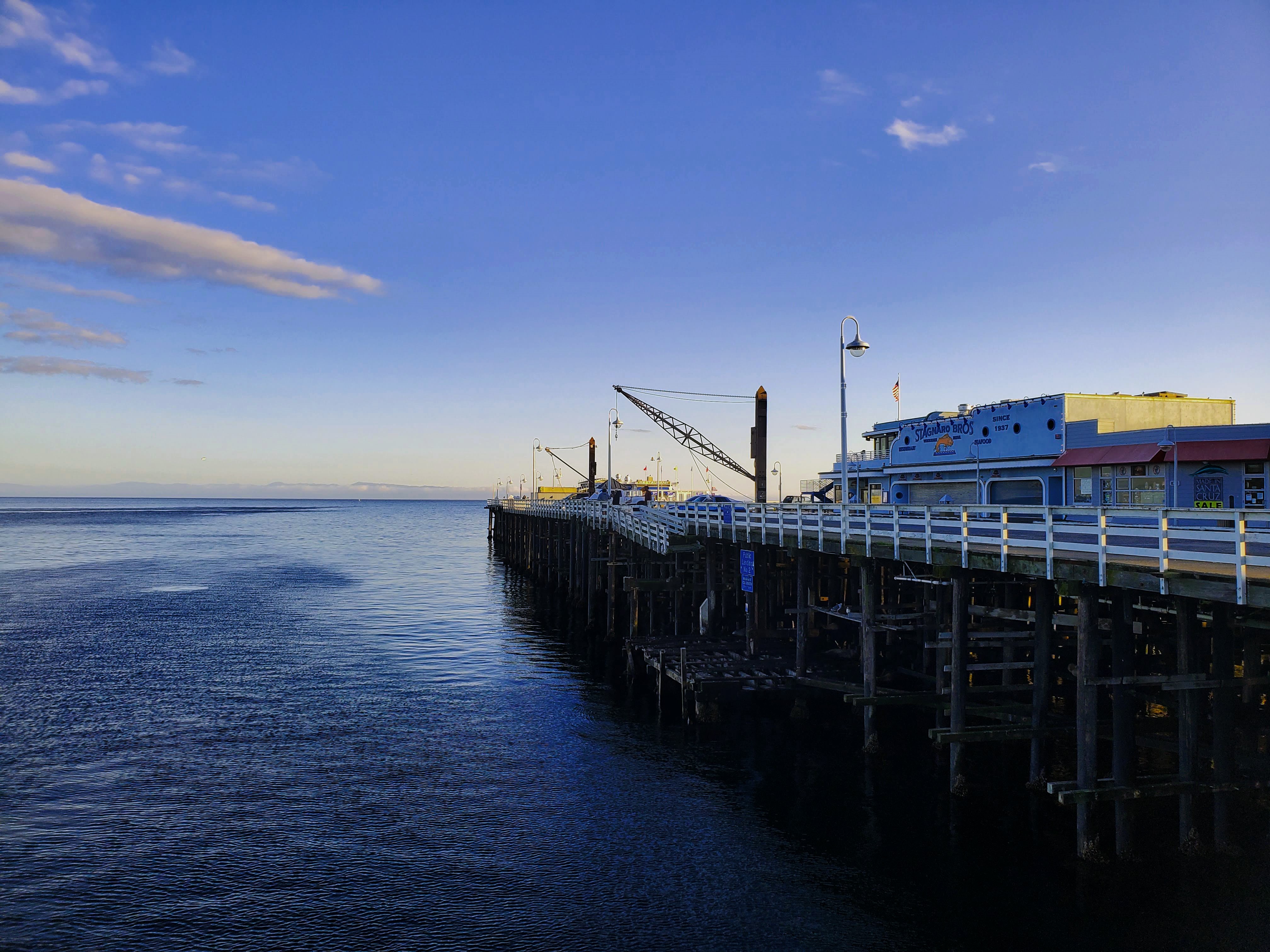 4K Pier at Santa Cruz, California Seaside HD Wallpaper