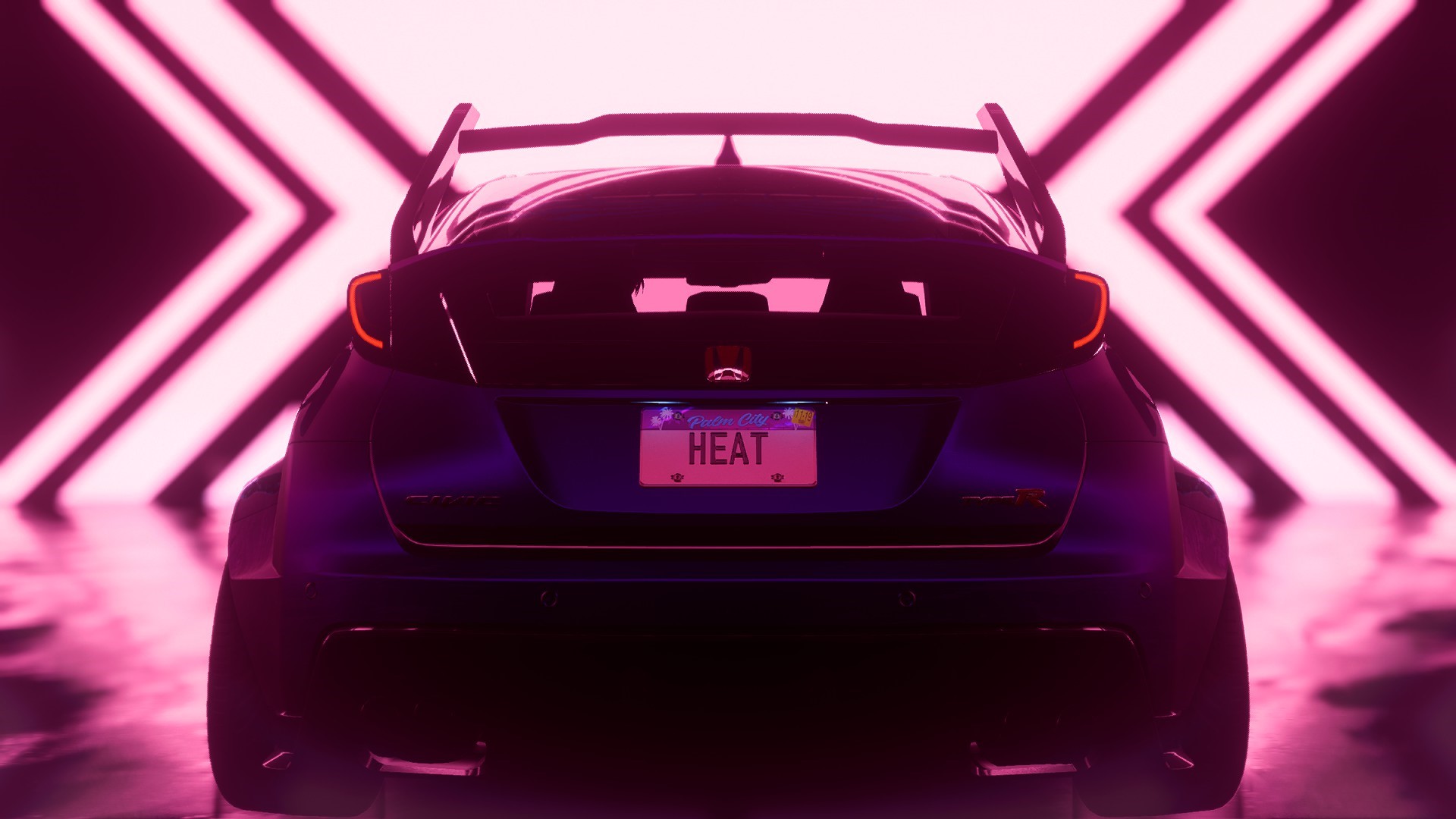 Need for Speed Heat car with custom license plate HD Wallpaper