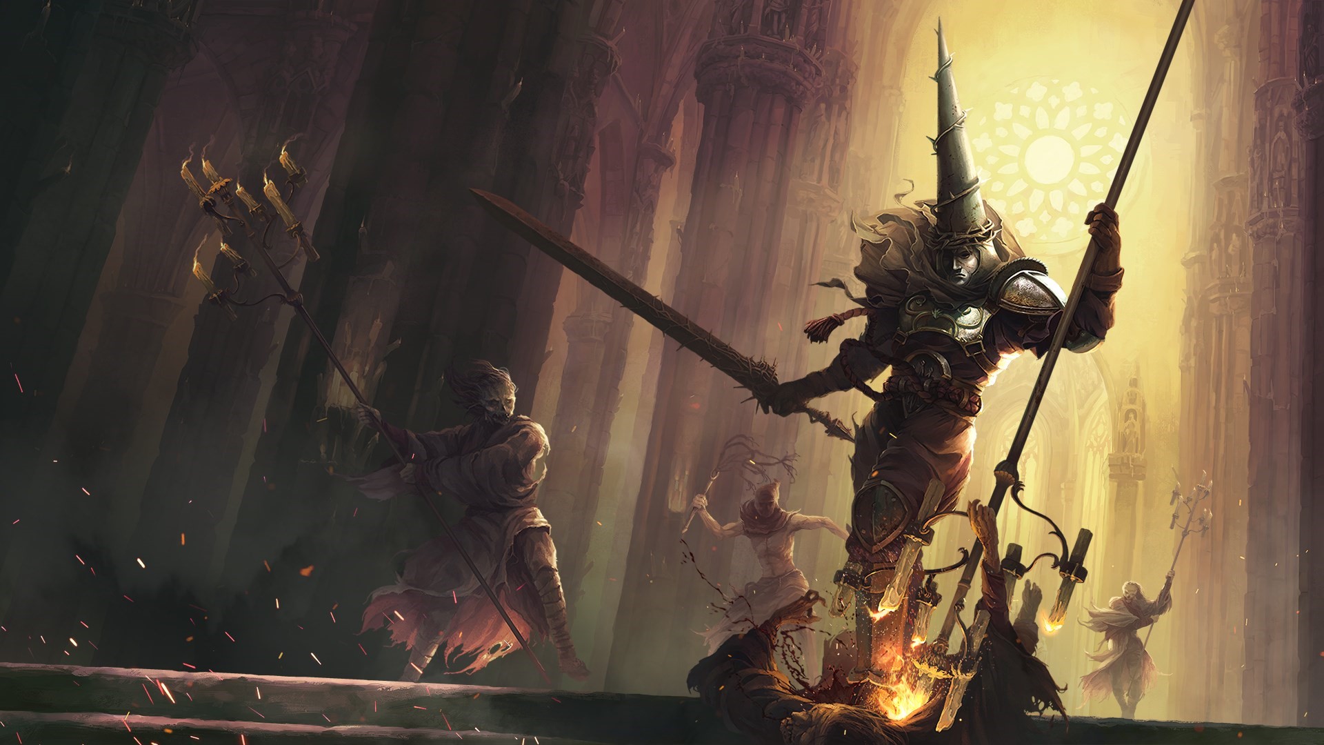 Blasphemous Concept Art Featuring Penitent One HD Wallpaper