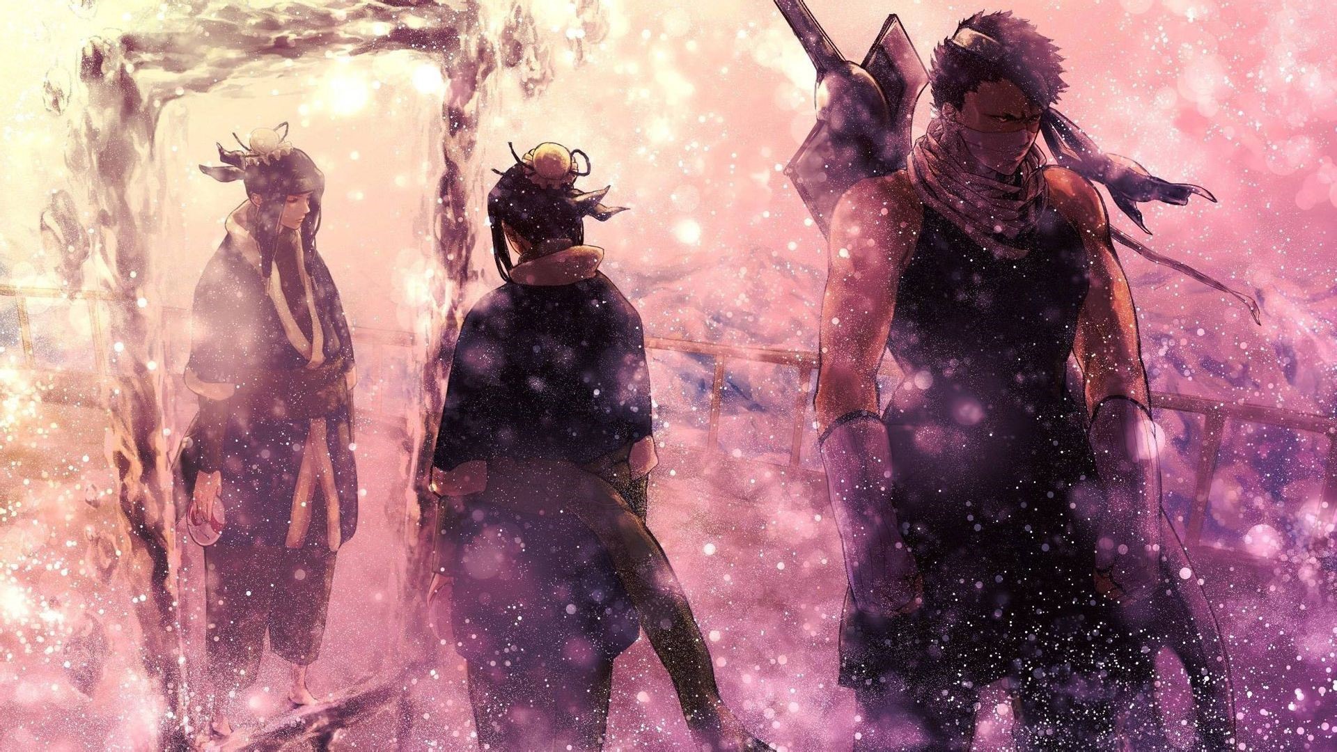 Momochi Zabuza and allies in Naruto HD Wallpaper