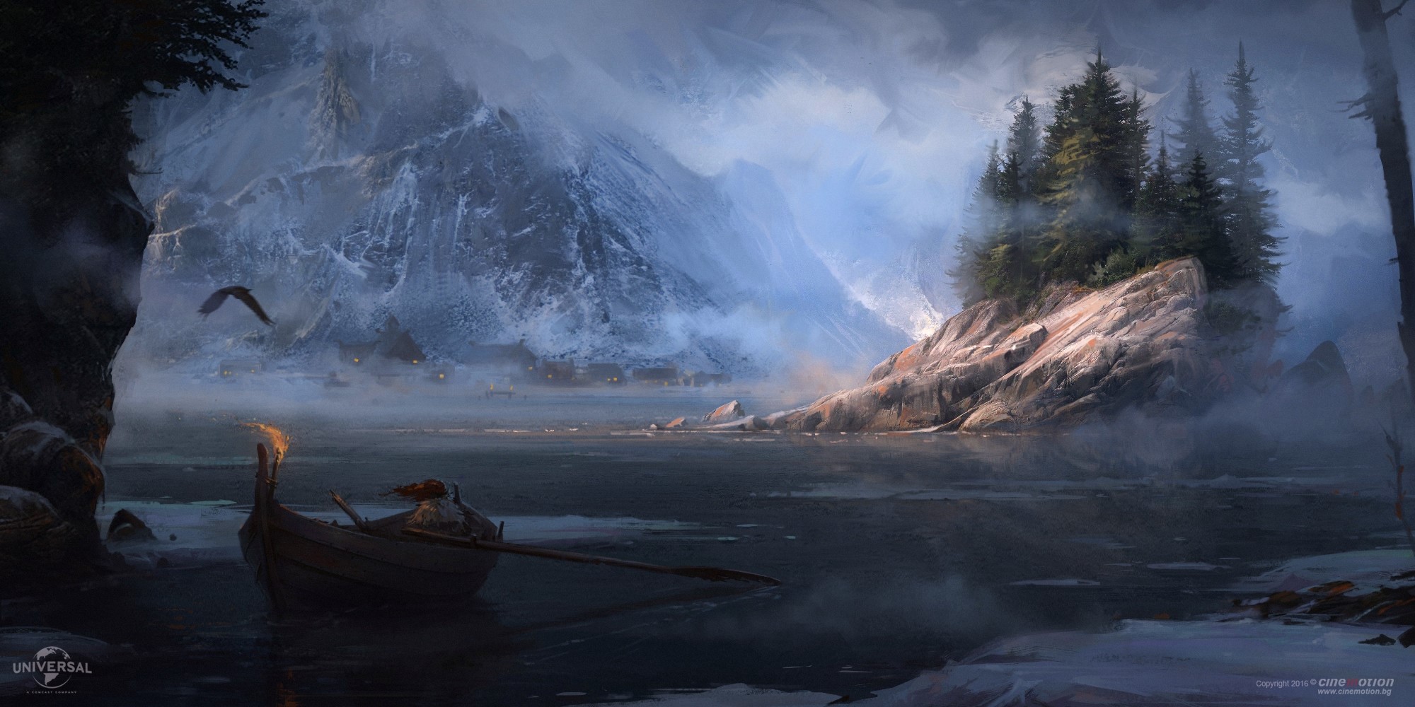Fantasy art artwork by Hristo Chukov Arrival HD Wallpaper